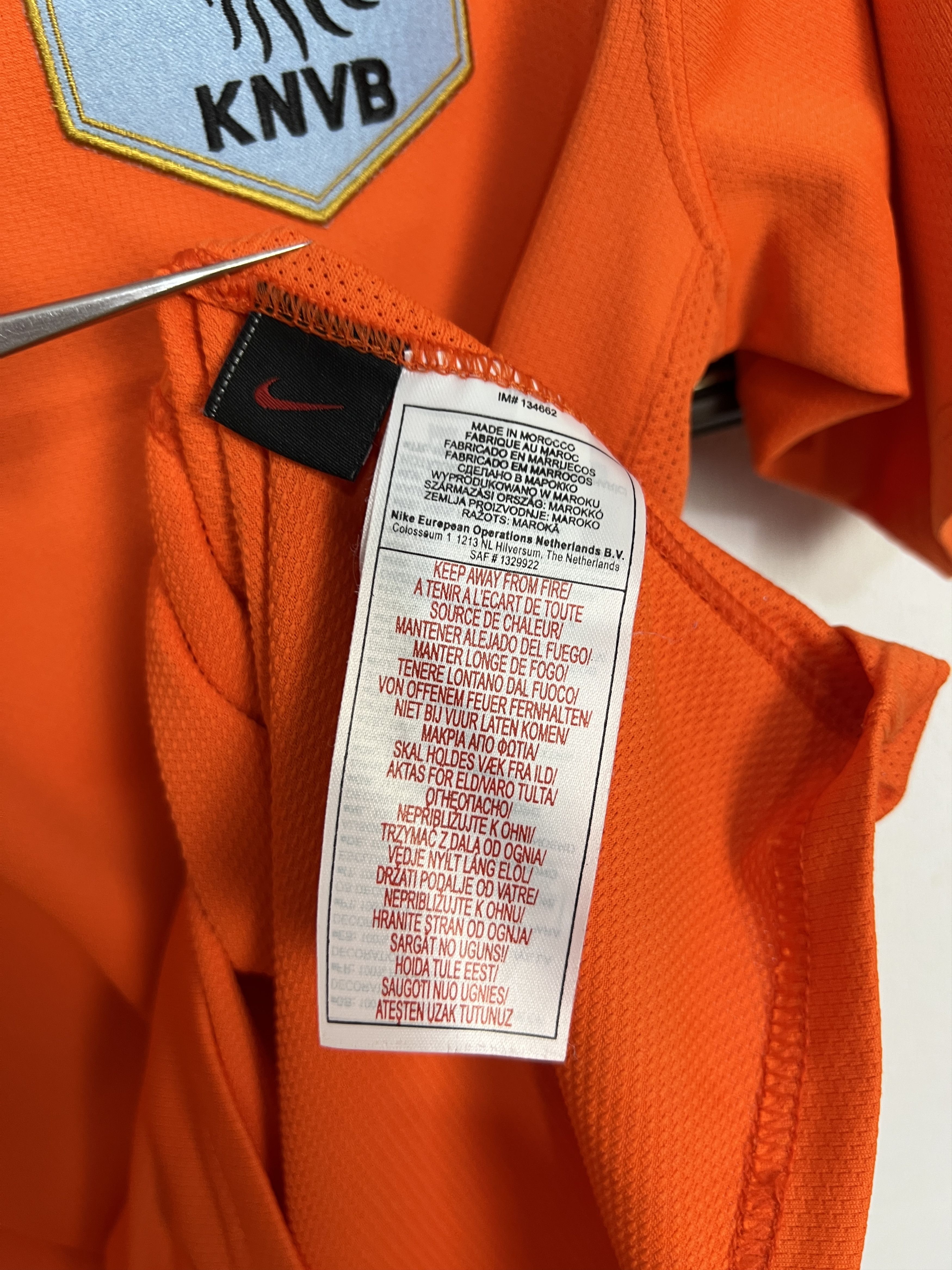 Nike Netherlands Home football shirt 2006 Soccer Nike Holland Size US S / EU 44-46 / 1 - 7 Thumbnail