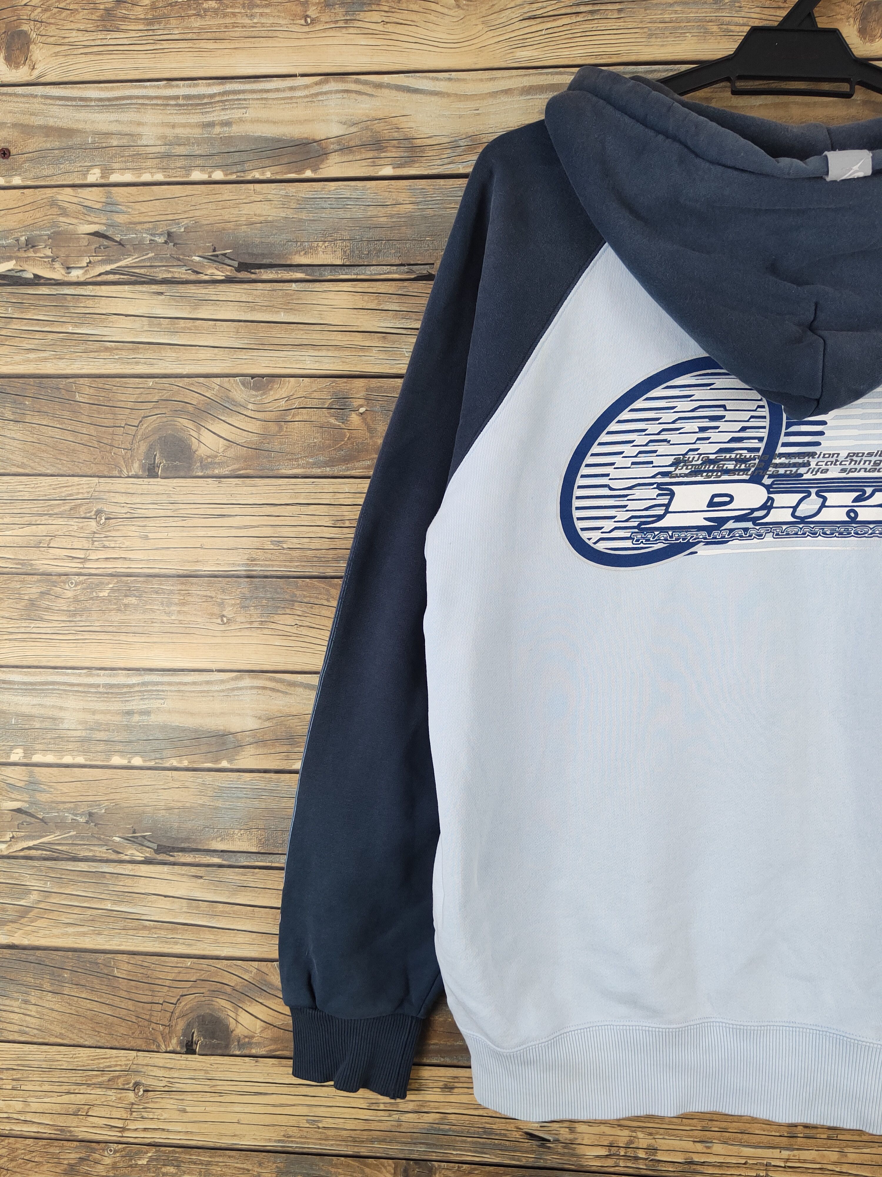 Japanese Brand Piko Blue Hoodie Sweaters #W954 Size US L / EU 52-54 / 3 - 2 Thumbnail