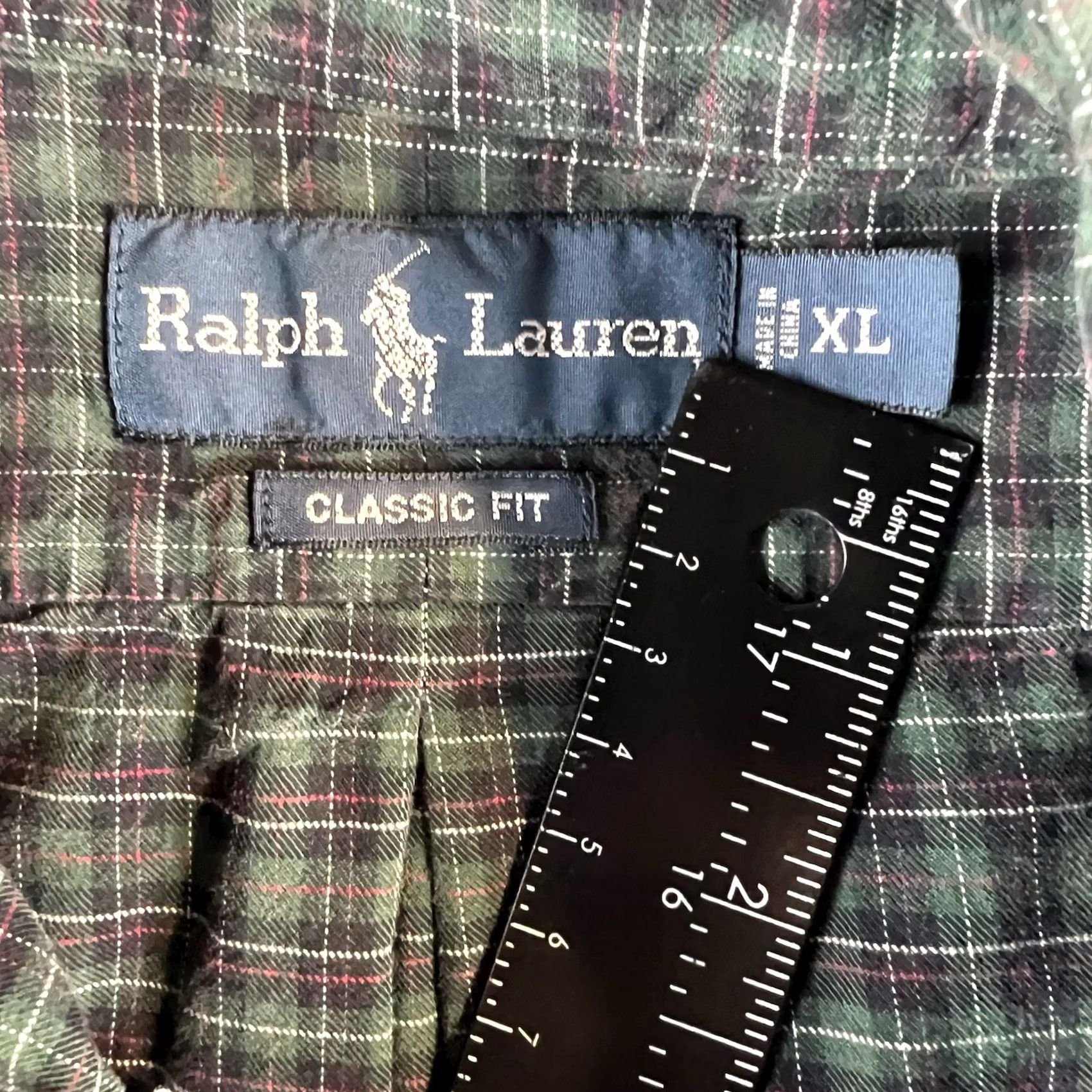 Polo Ralph Lauren Vintage Ralph Lauren Polo Plaid Shirt Men’s XL Green Button-Down LS Preppy Size US XL / EU 56 / 4 - 4 Thumbnail