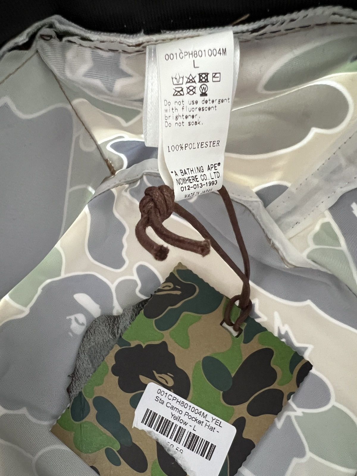 Bape Brand new A bathing ape Bape sta camo pocket hat large Size ONE SIZE - 9 Thumbnail