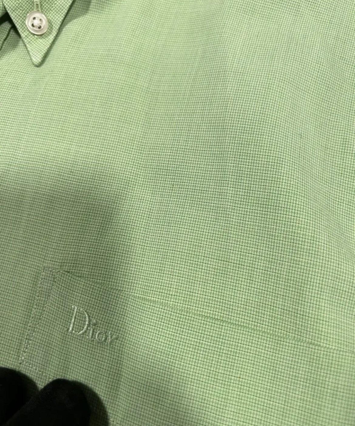 Dior Vintage Christian Dior Light Green Button-Up Shirt Size US XL / EU 56 / 4 - 3 Thumbnail