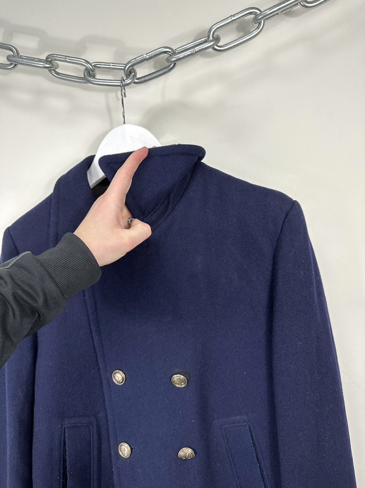 Christian Dior Monsieur Vintage 90s Christian Dior Double Breasted Luxury Wool Coat Size 40R - 5 Thumbnail