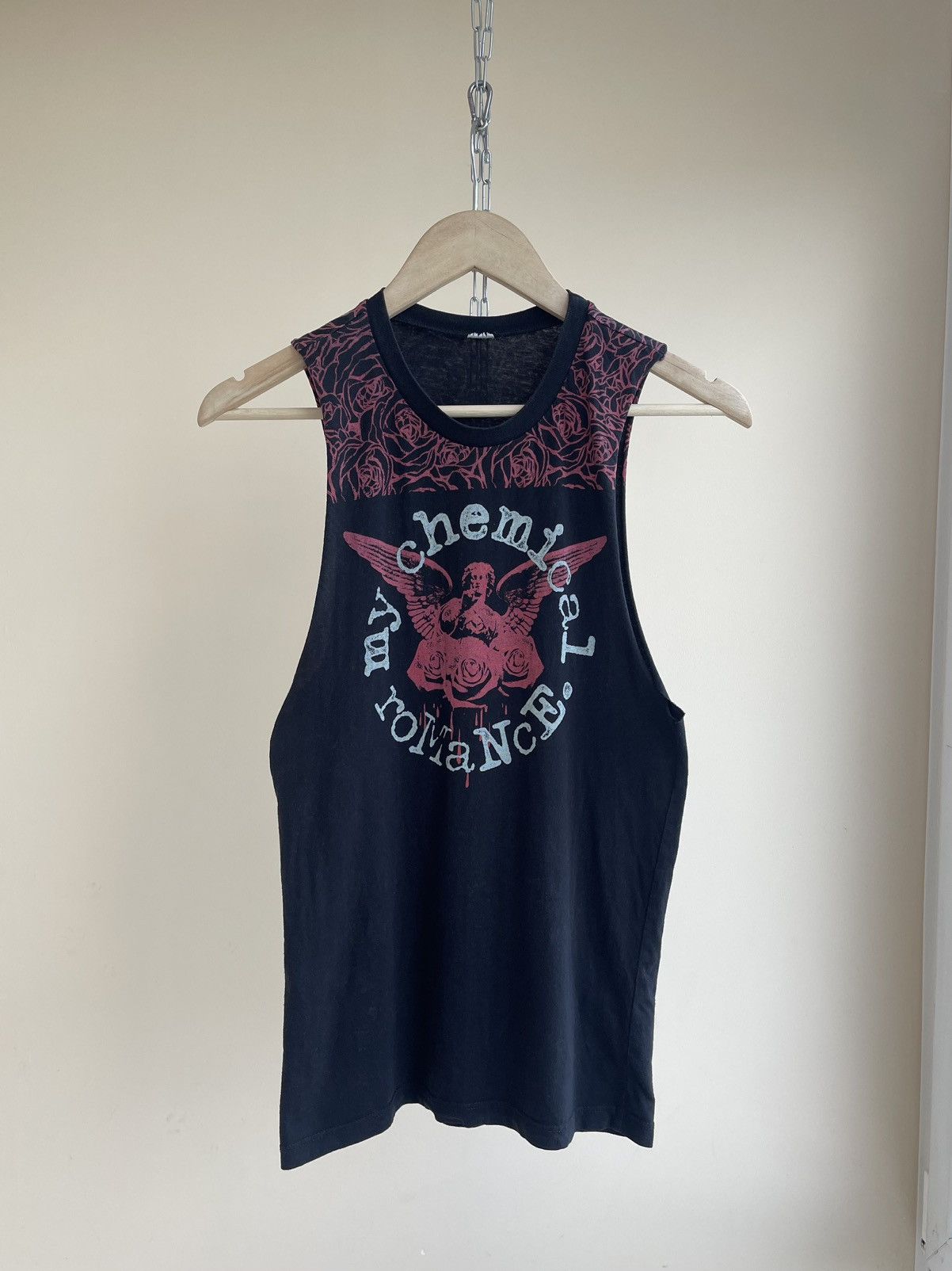 My Chemical Romance Angel Rose Muscle Tank Top Band 2000s