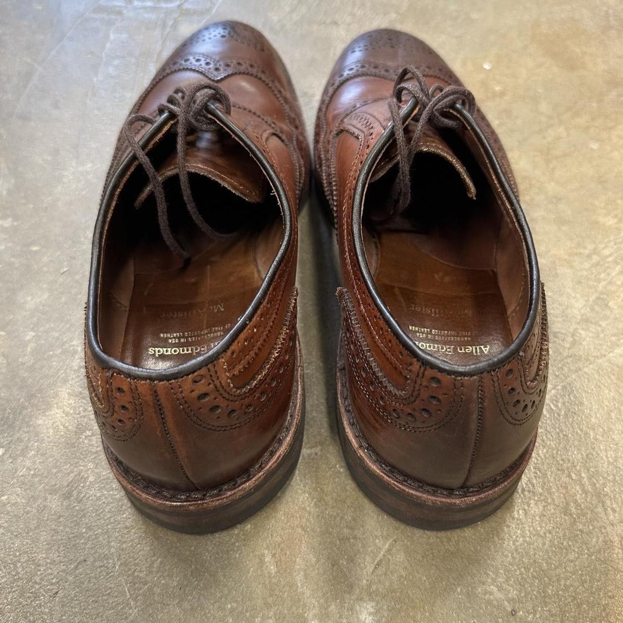 Allen Edmonds Allen Edmonds McAllister Wingtip Oxfords Mens 9.5 Leather Size US 9.5 / EU 42-43 - 6 Thumbnail