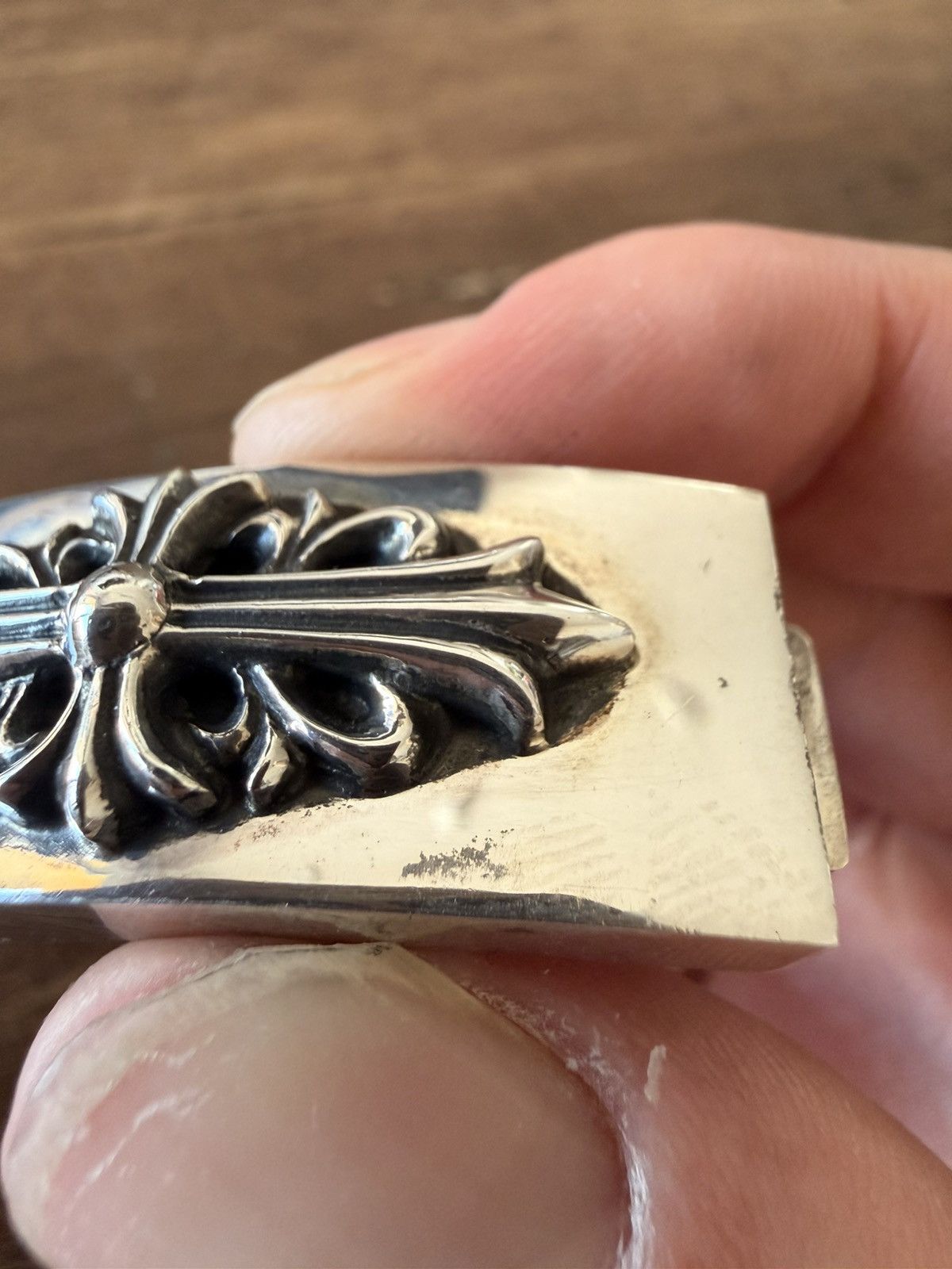 Chrome Hearts Chrome Hearts Cuban Bracelet 100% Authentic RARE Floral Size ONE SIZE - 4 Thumbnail