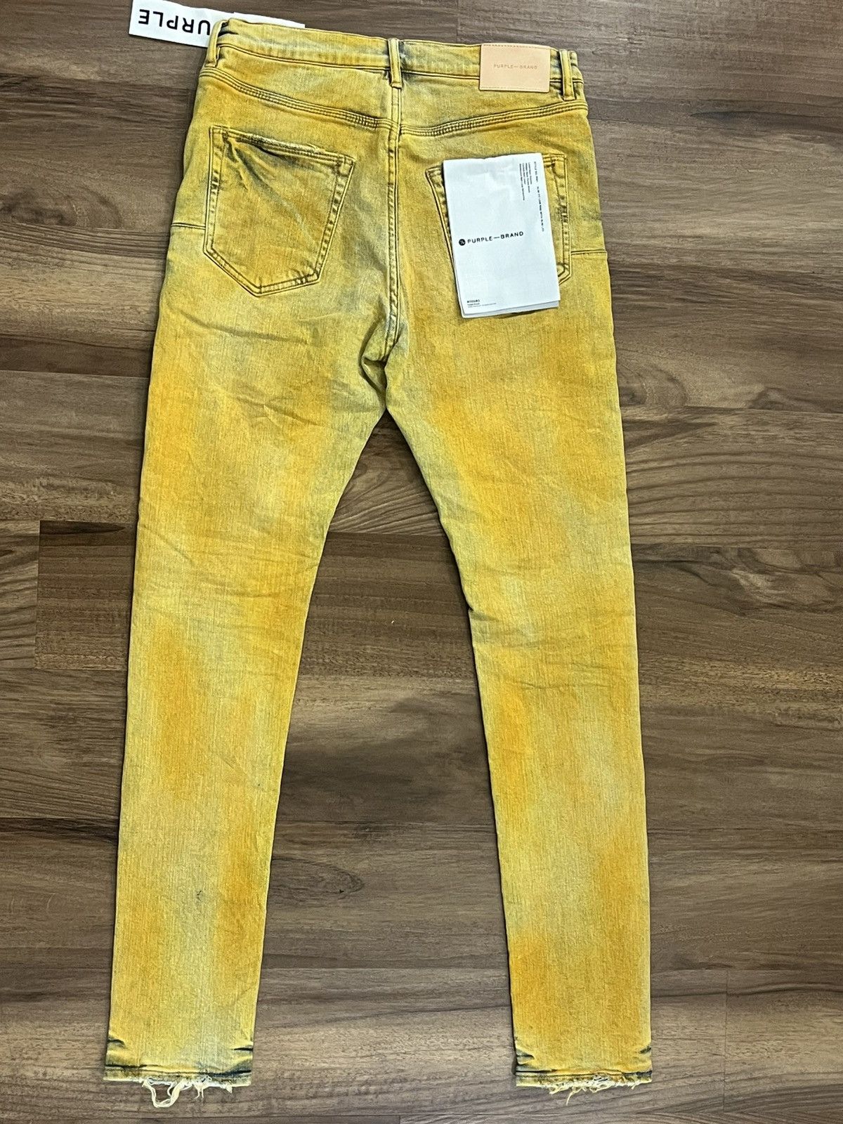 Purple Brand Purple Brand p001yoli122 yellow jeans size 31 NEW Size US 31 - 2 Thumbnail