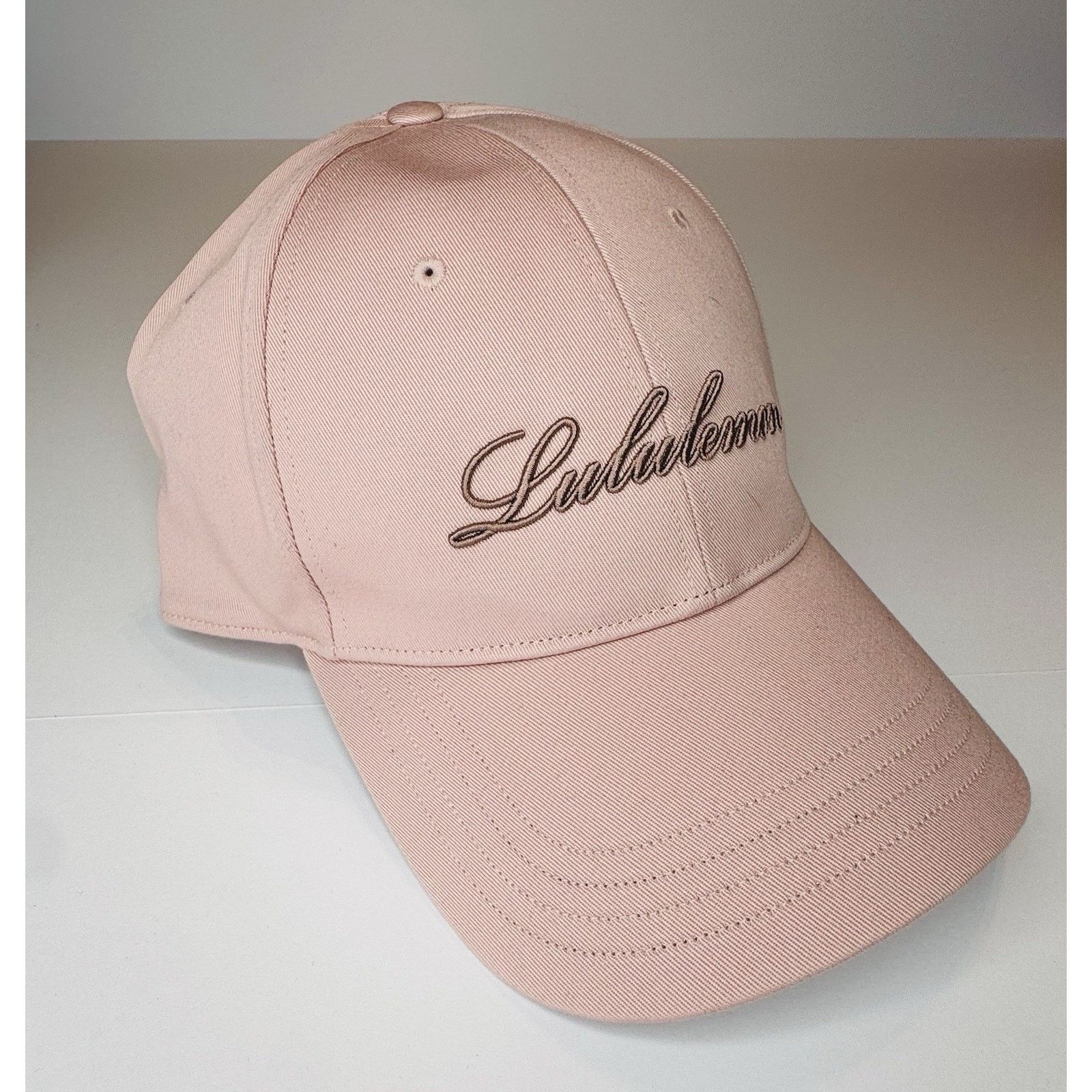 Lululemon Lululemon Structured Ball Cap Script Pastel Pink Hat L/XL Size ONE SIZE - 2 Thumbnail
