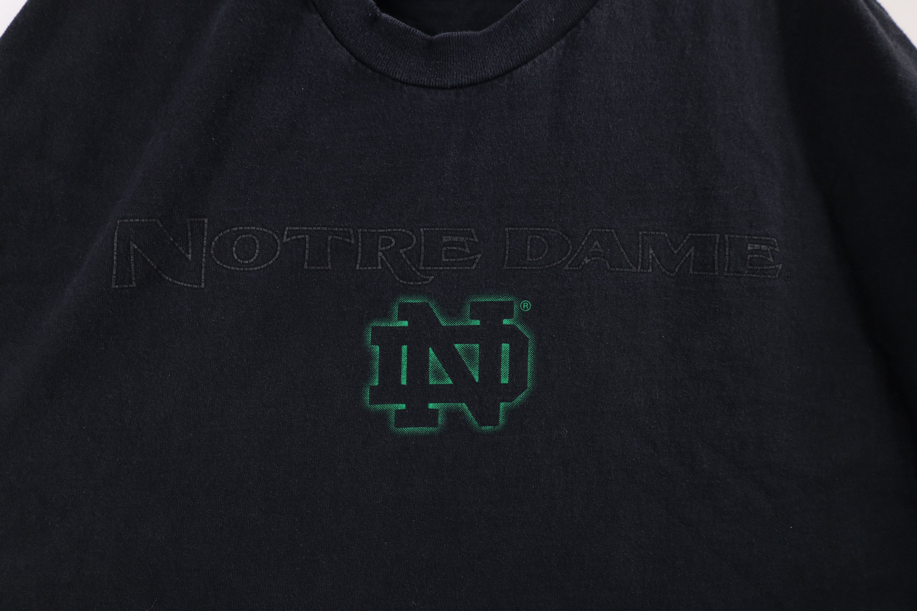 Vintage Vintage 90s Spell Notre Dame University Short Sleeve T-Shirt Size US XXL / EU 58 / 5 - 4 Thumbnail