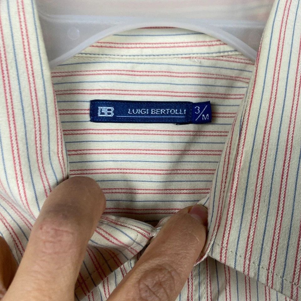Other Luigi Bertolli Button Up Shirt Medium Men's Long Sleeve Size US M / EU 48-50 / 2 - 3 Thumbnail