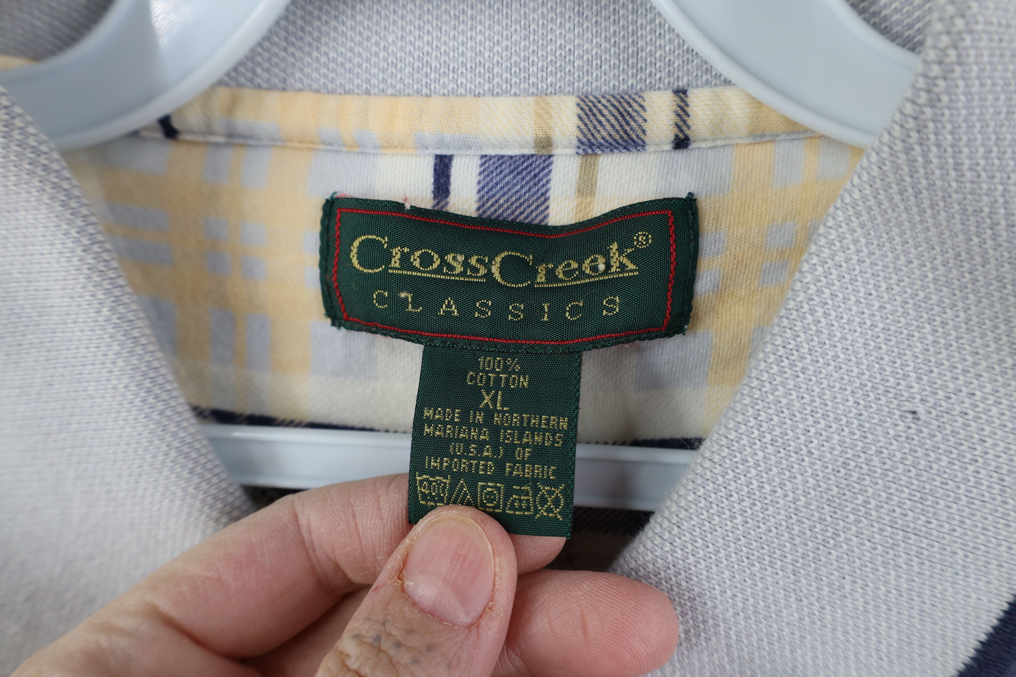 Vintage Vintage 90s Streetwear Collared Golf Polo Shirt Plaid USA Size US XL / EU 56 / 4 - 5 Thumbnail