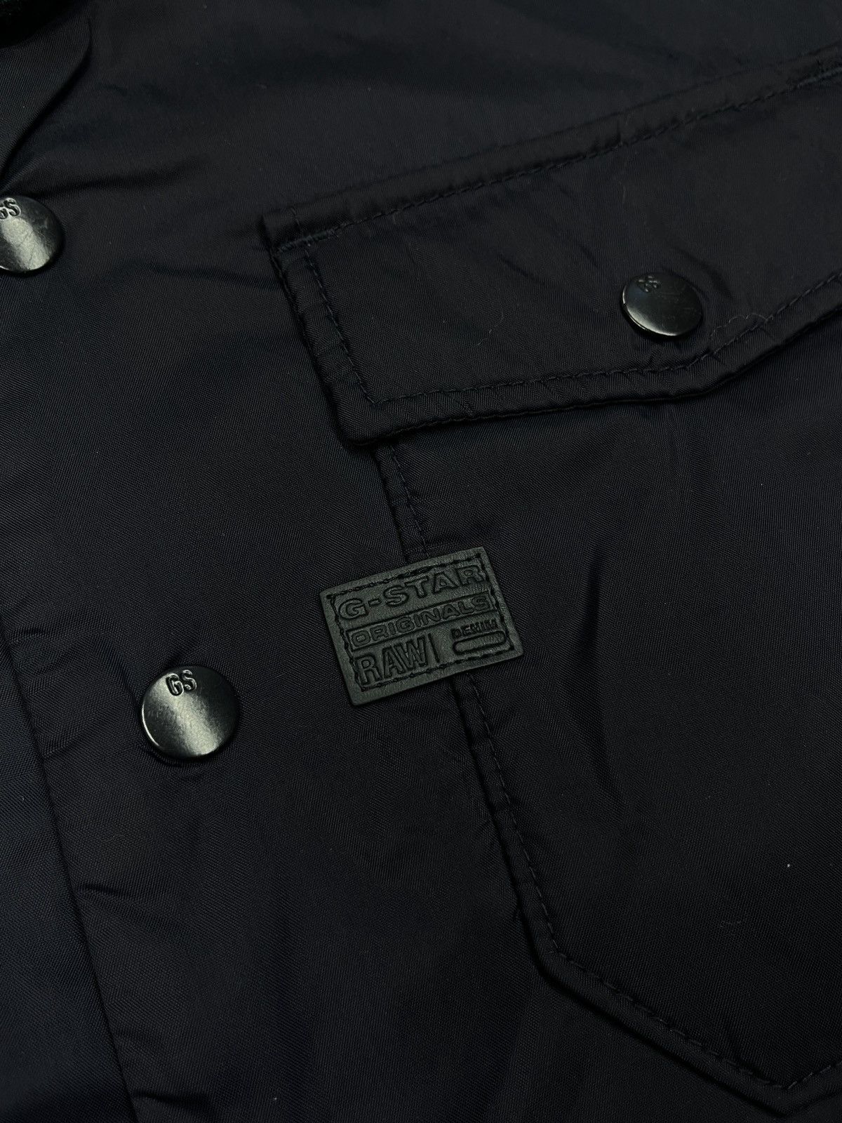 G-Star Mens G Star Raw Davin Padded Overshirt Jacket Nylon Navy Size US S / EU 44-46 / 1 - 5 Thumbnail