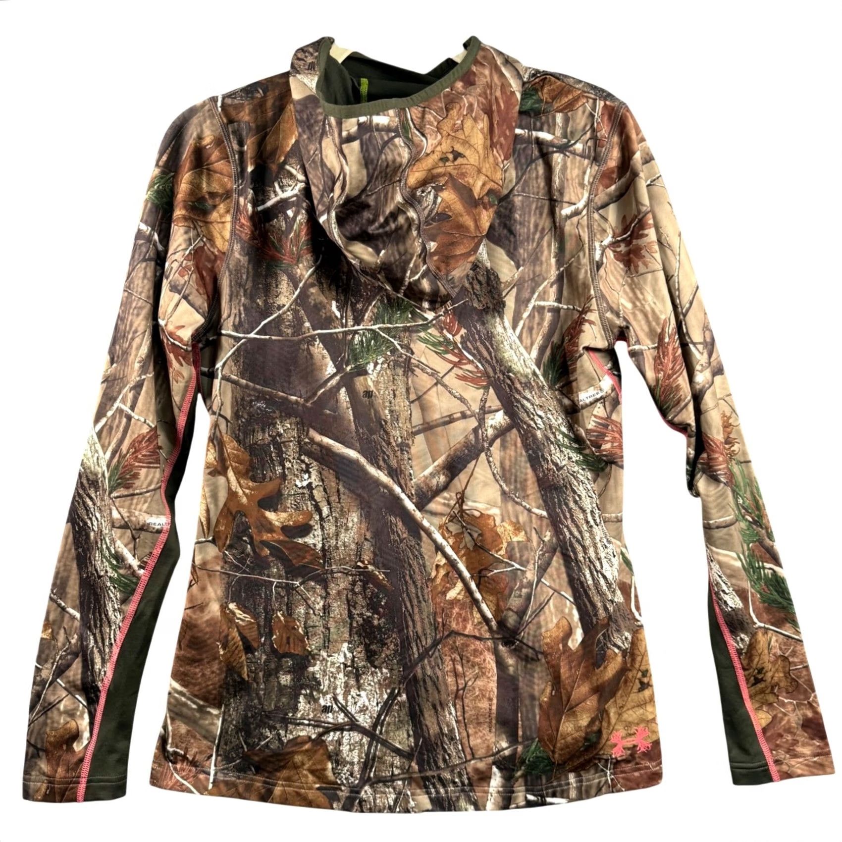 Under Armour Under Armour Hooded Hoodie Realtree AP Camo Scent Control ColdGear Pullover, Long Sleeve, Multicolor, Women, L Size L / US 10 / IT 46 - 2 Thumbnail