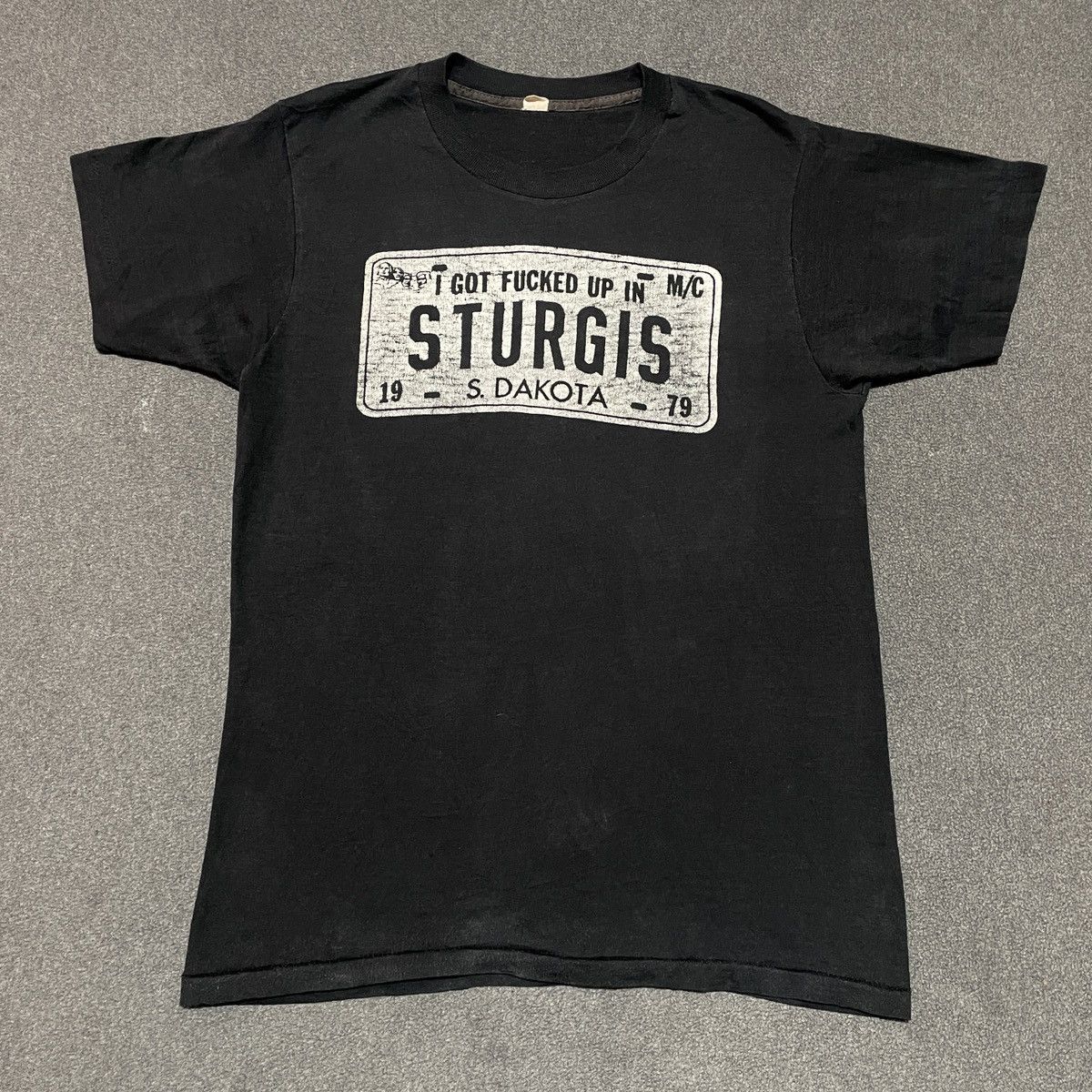 Vintage Vintage I got Fucked up in Sturgis 1979 T-shirt Size US M / EU 48-50 / 2 - 1 Thumbnail
