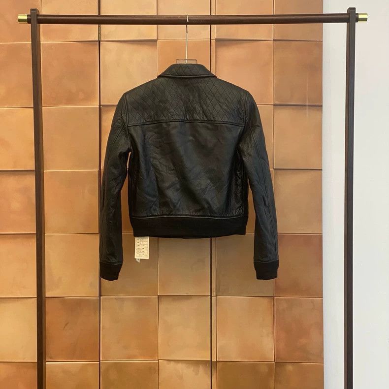 Saint Laurent Paris Saint Laurent Paris Black Leather Jacket- Size XS / US 0-2 / IT 36-38 - 2 Thumbnail