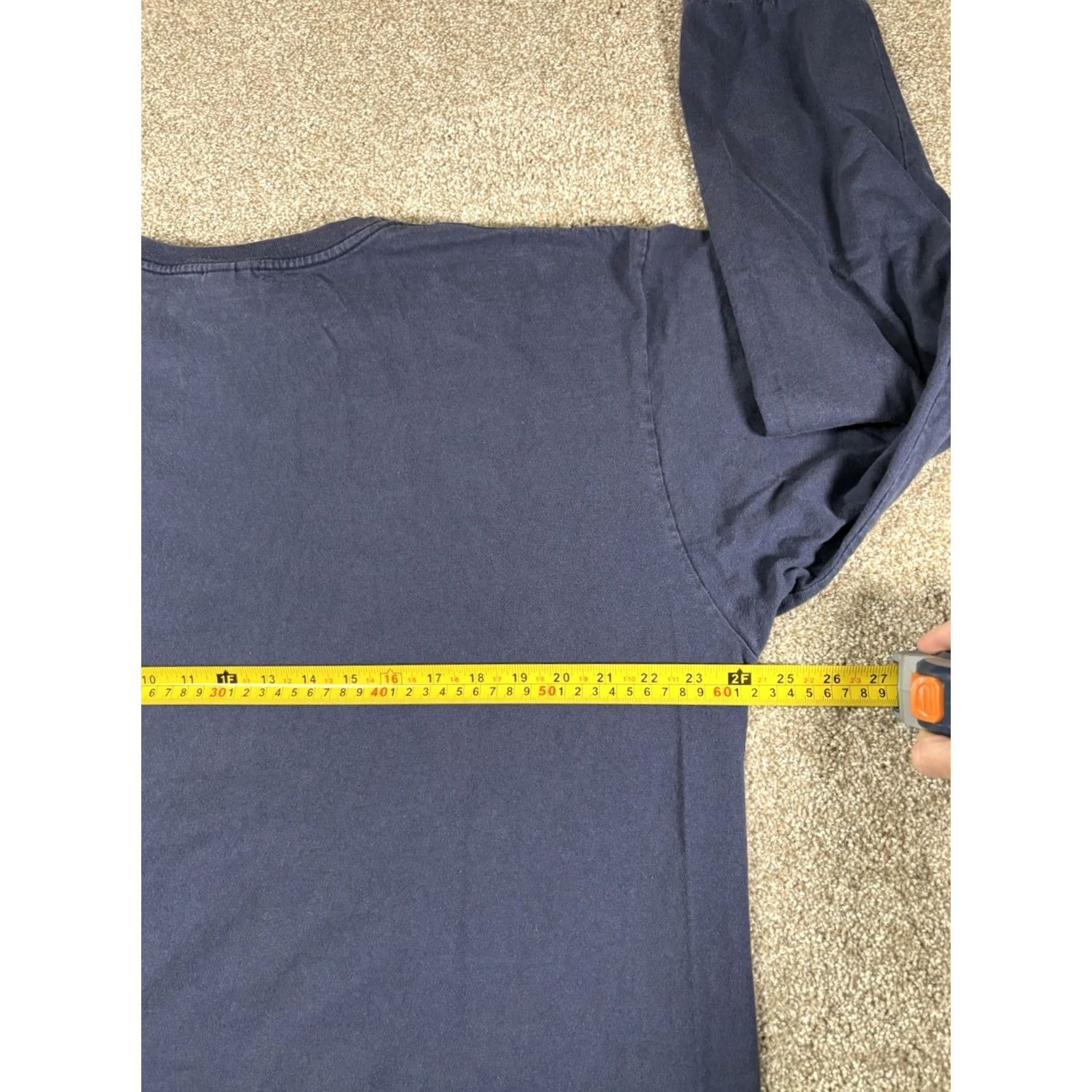 Chaps VINTAGE Chaps Ralph Lauren Long Sleeve Shirt Navy Fall Leaf Graphic XL Men Crew Neck Cotton T-Shirt 90s USA Retro Size US XL / EU 56 / 4 - 6 Thumbnail