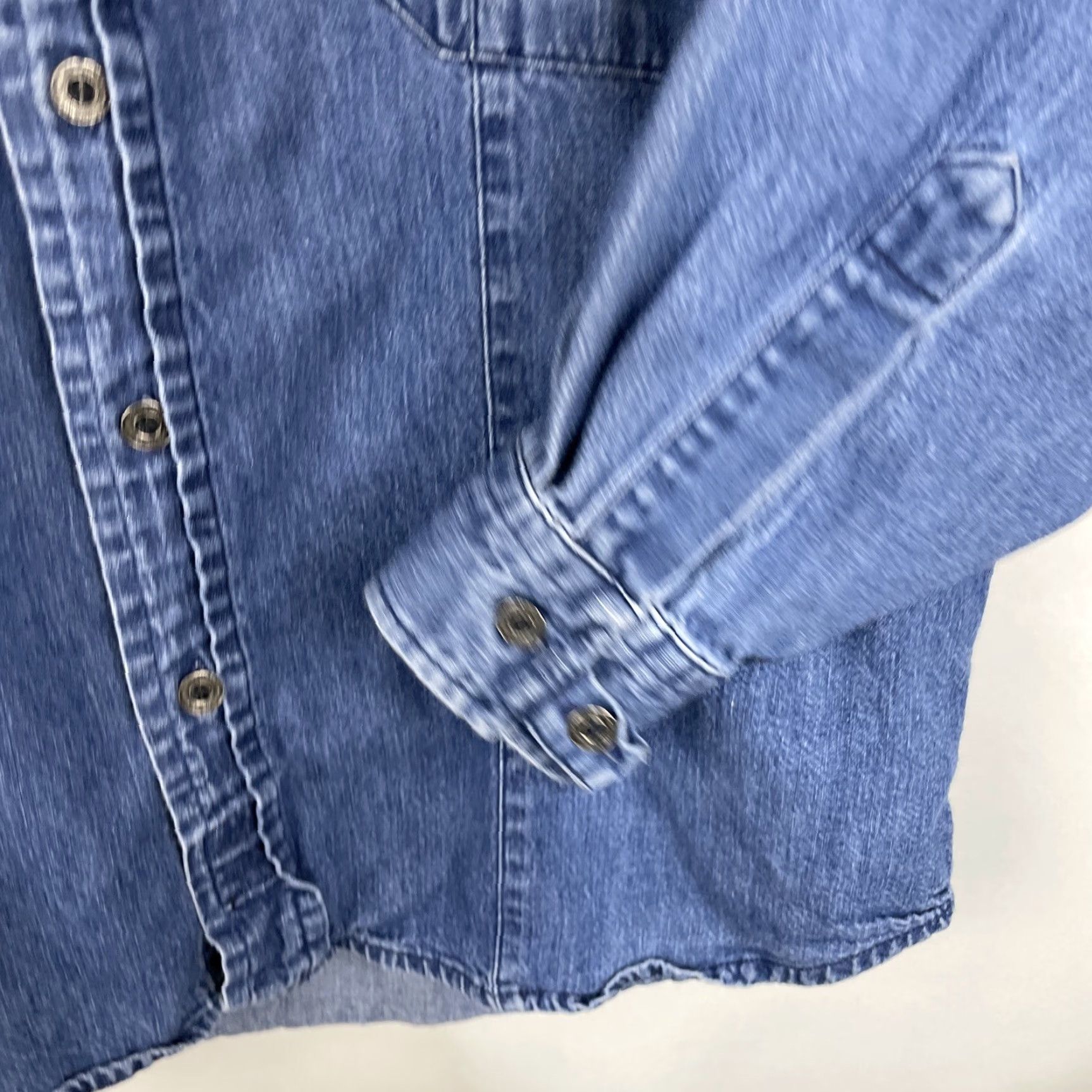 Harley Davidson Vintage Harley-Davidson Motorcycles Mens Denim Shirt Long Sleeve Button-Up Blue Size US L / EU 52-54 / 3 - 7 Thumbnail