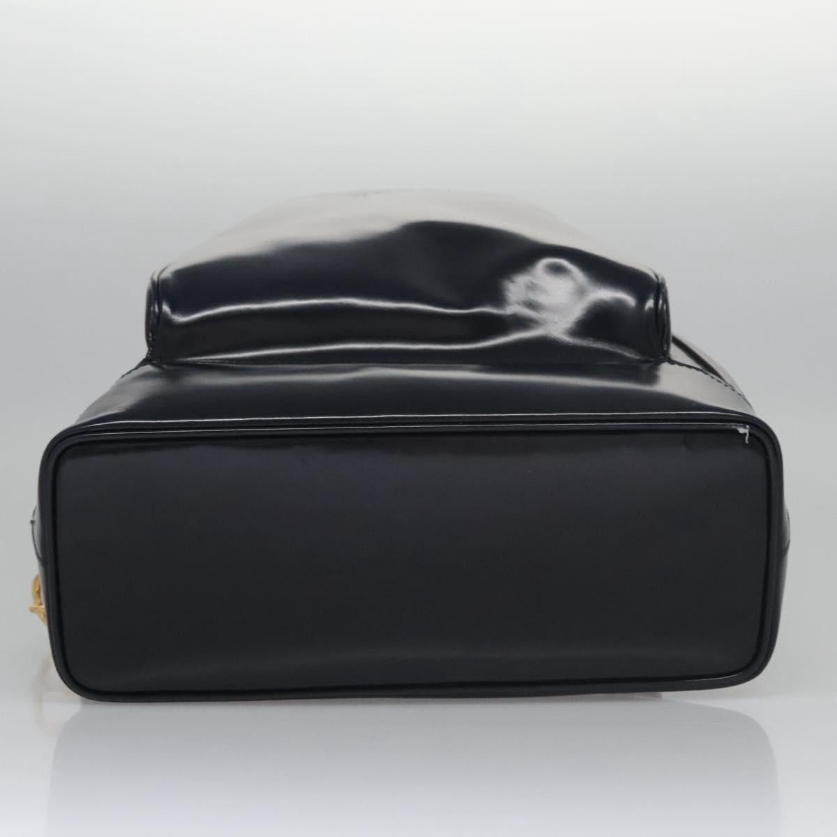 Gucci GUCCI Bamboo Body Bag Patent Leather Navy Gold Size ONE SIZE - 9 Thumbnail
