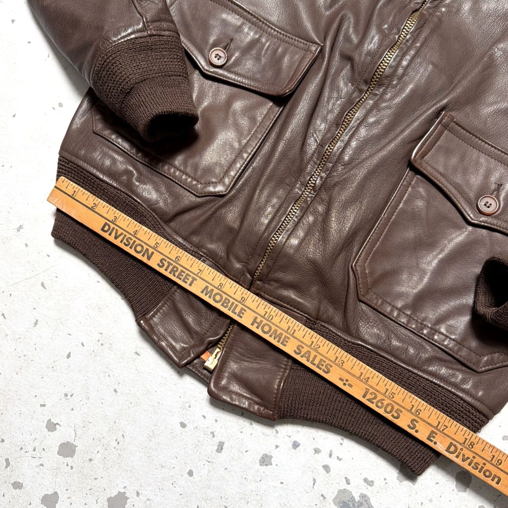 Vintage Vintage Willis & Geiger Goatskin Leather G-1 Flight Military Jacket Made USA 44 - Regular Size US S / EU 44-46 / 1 - 2 Thumbnail