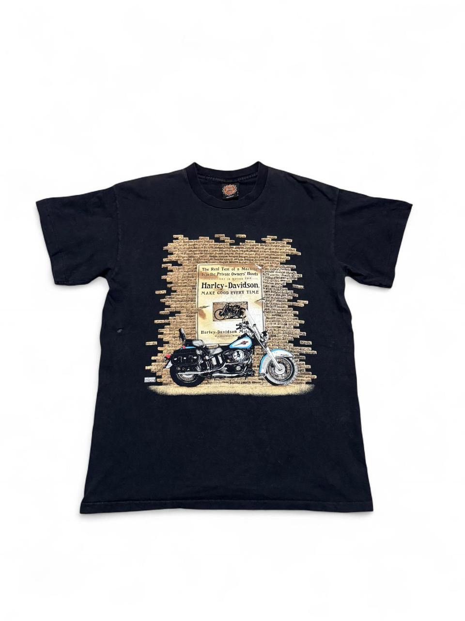 Harley Davidson VTG 1996 single stitch Harley Davidson Milwaukee WI brick T Size US L / EU 52-54 / 3 - 1 Thumbnail