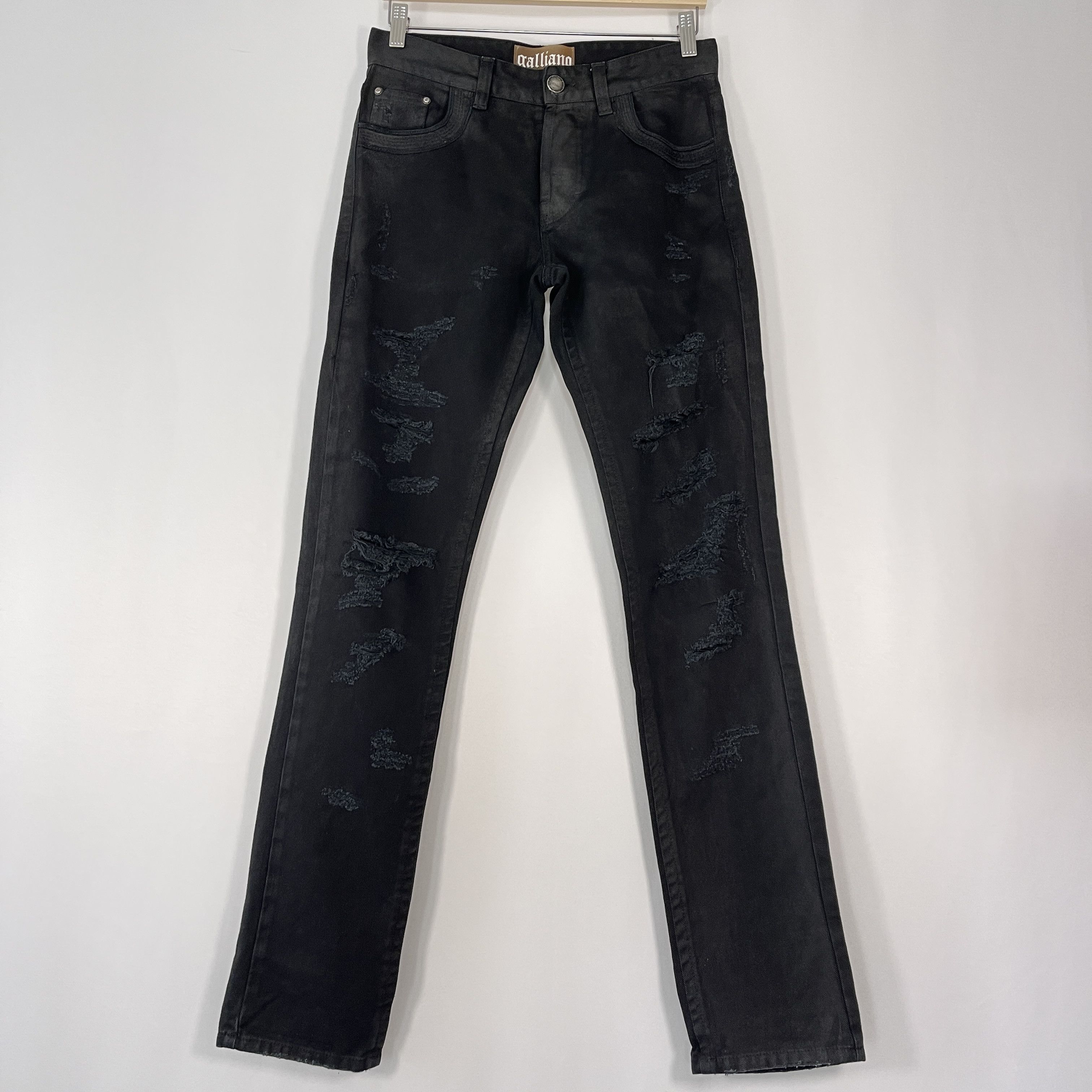 John Galliano JOHN GALLIANO Black Jeans size 28/42 Size 28" / US 6 / IT 42 - 1 Thumbnail