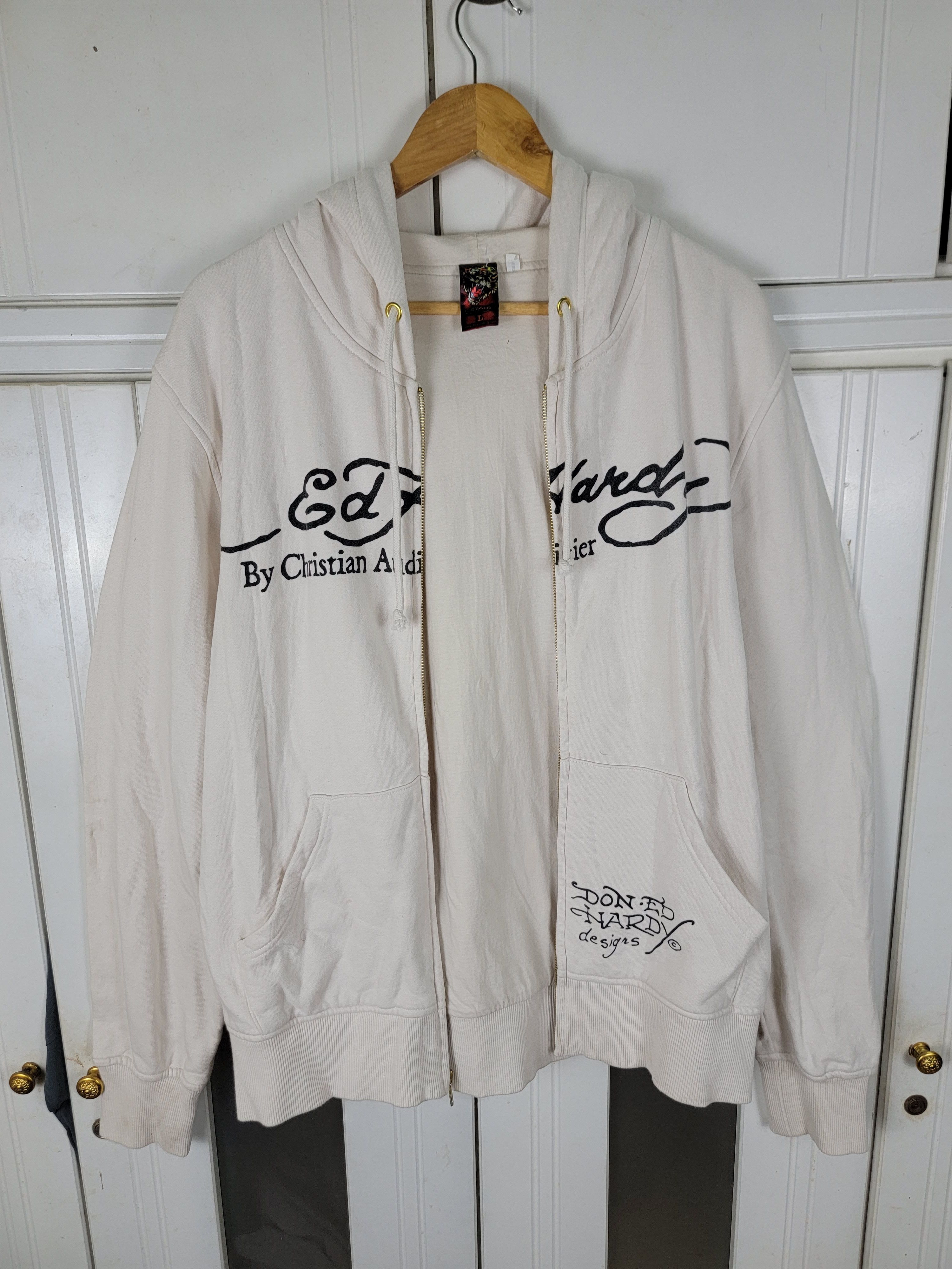 Christian Audigier × Ed Hardy × Vintage Vintage EdHardy Zipper Hoodie Size US L / EU 52-54 / 3 - 6 Thumbnail