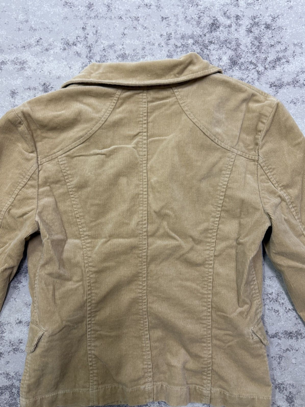 United Colors Of Benetton United colors of Benetton beige corduroy blazer Jacket Size XS / US 0-2 / IT 36-38 - 17 Thumbnail