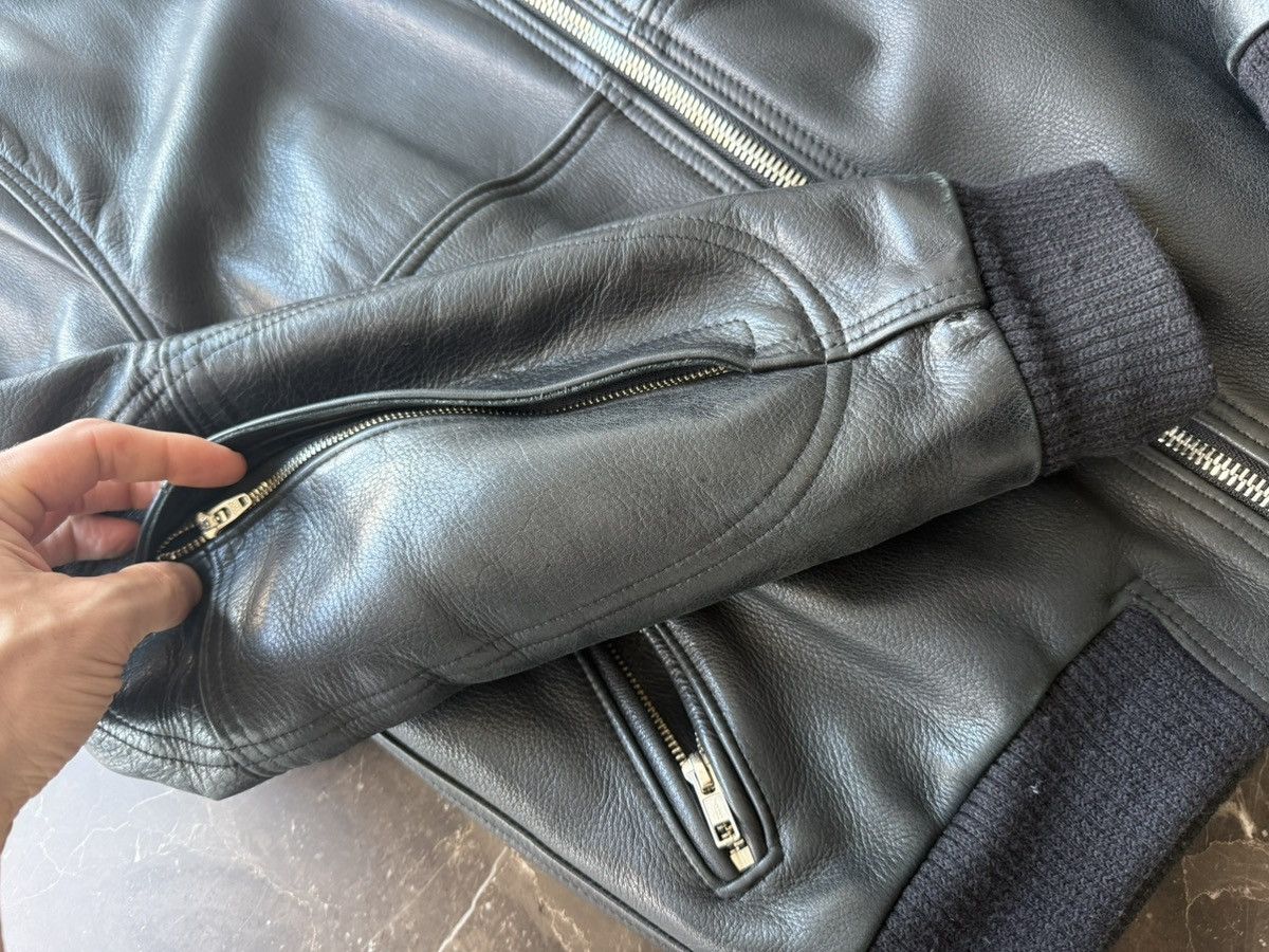 Other Jane Moto Black Leather Bomber Jacket — Made in Brooklyn, NY Size US M / EU 48-50 / 2 - 2 Thumbnail