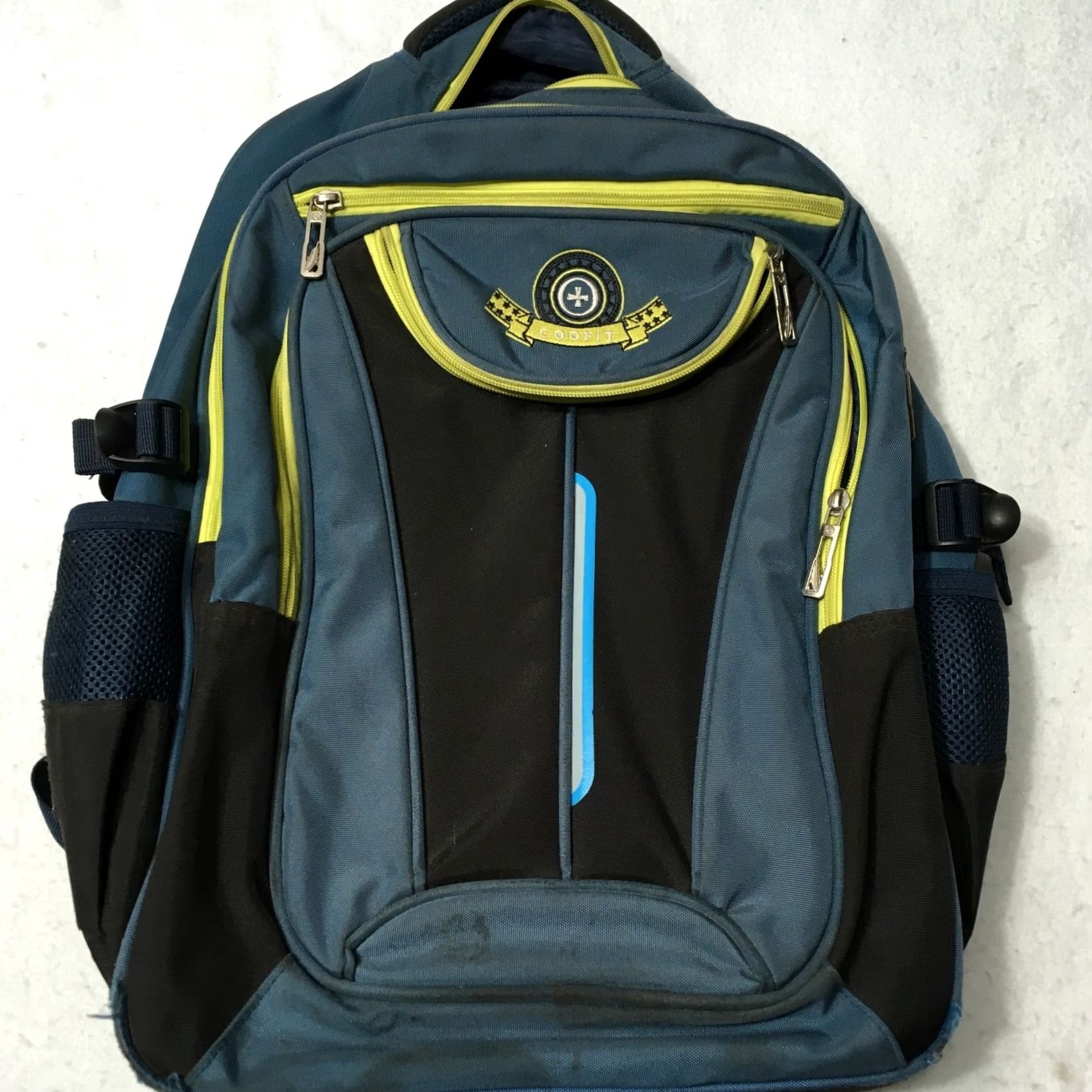 Vintage COOFIT Backpack Medium Recon blue Green School Work Hiking Padded Laptop Size ONE SIZE - 2 Thumbnail