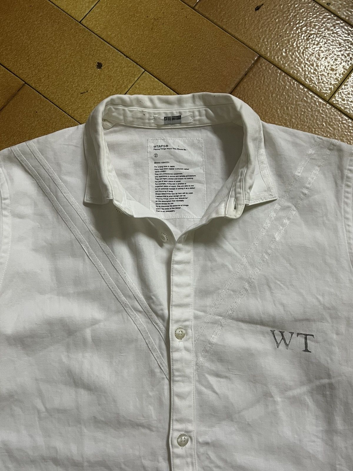 Wtaps WTAPS White Long Sleeve Button Up Shirt Size US M / EU 48-50 / 2 - 2 Thumbnail