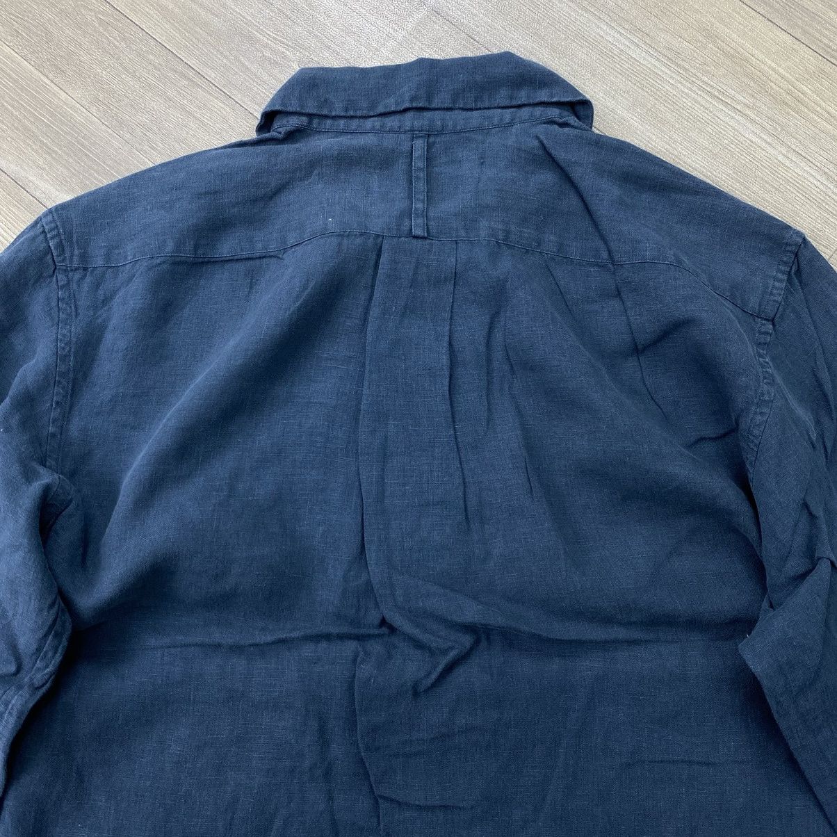 Margaret Howell Luxury Margaret Howell MHL Navy Linen Shirt Blouse Size S / US 4 / IT 40 - 10 Thumbnail