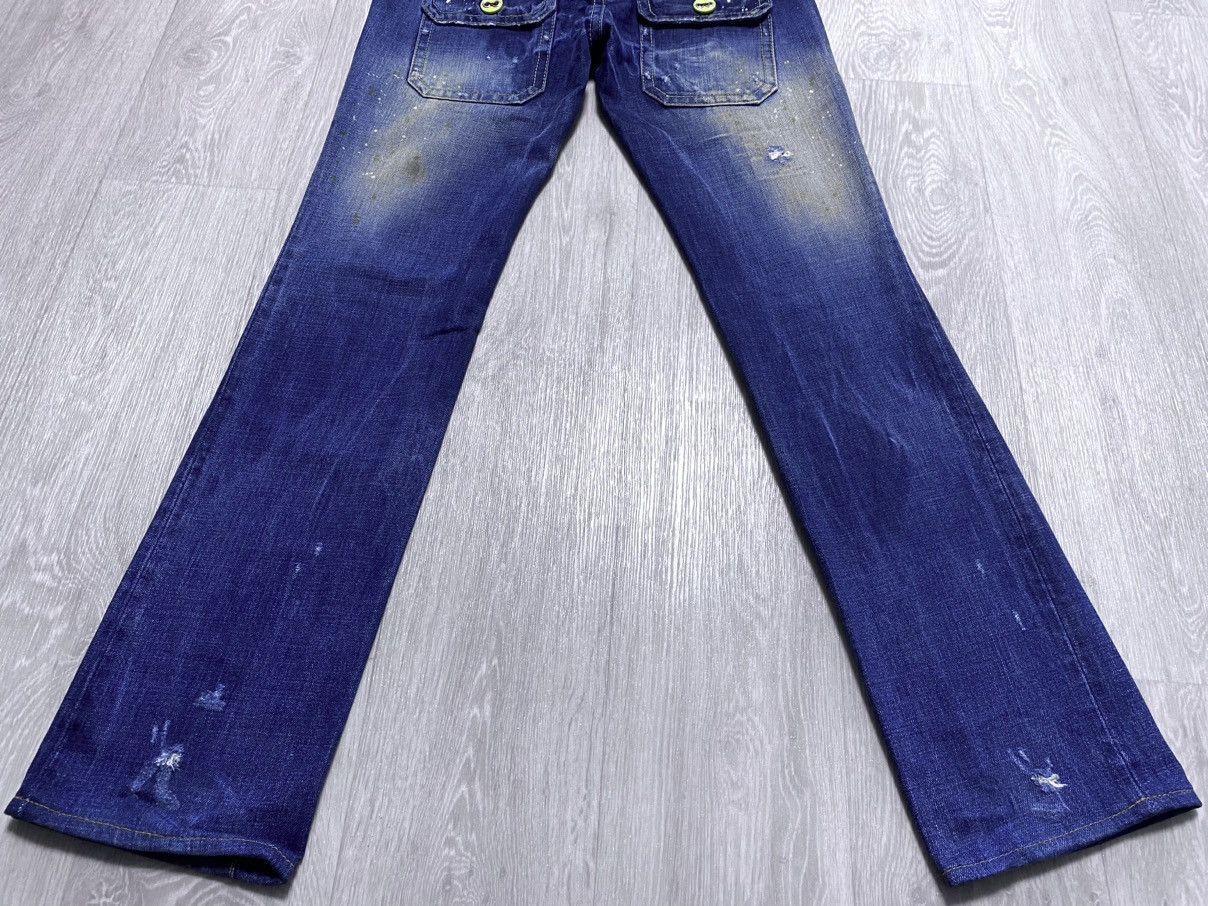 Dsquared2 Dqsuared2 Washed Patchwork Distressed Paint Splatter Jeans Size 28" / US 6 / IT 42 - 7 Thumbnail