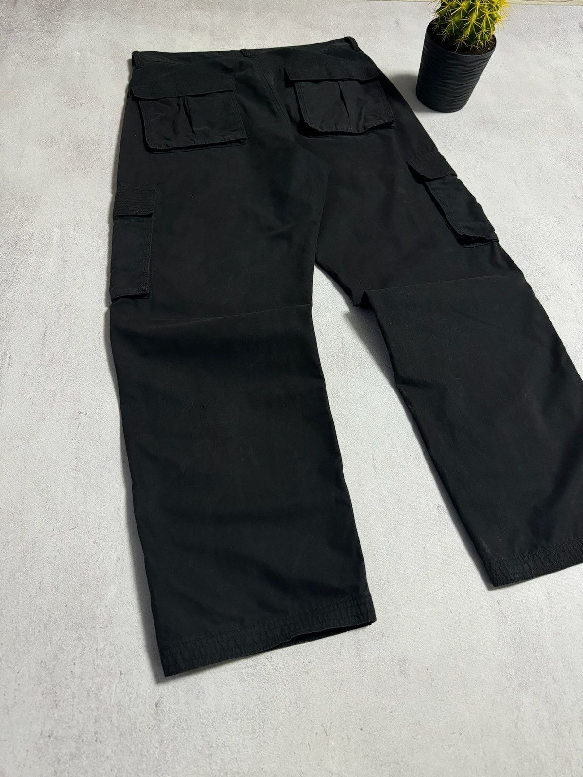 Vintage Vintage Cargo Pants Baggy Black Japanese Avantgarde Y2K Sick Size US 32 / EU 48 - 6 Thumbnail
