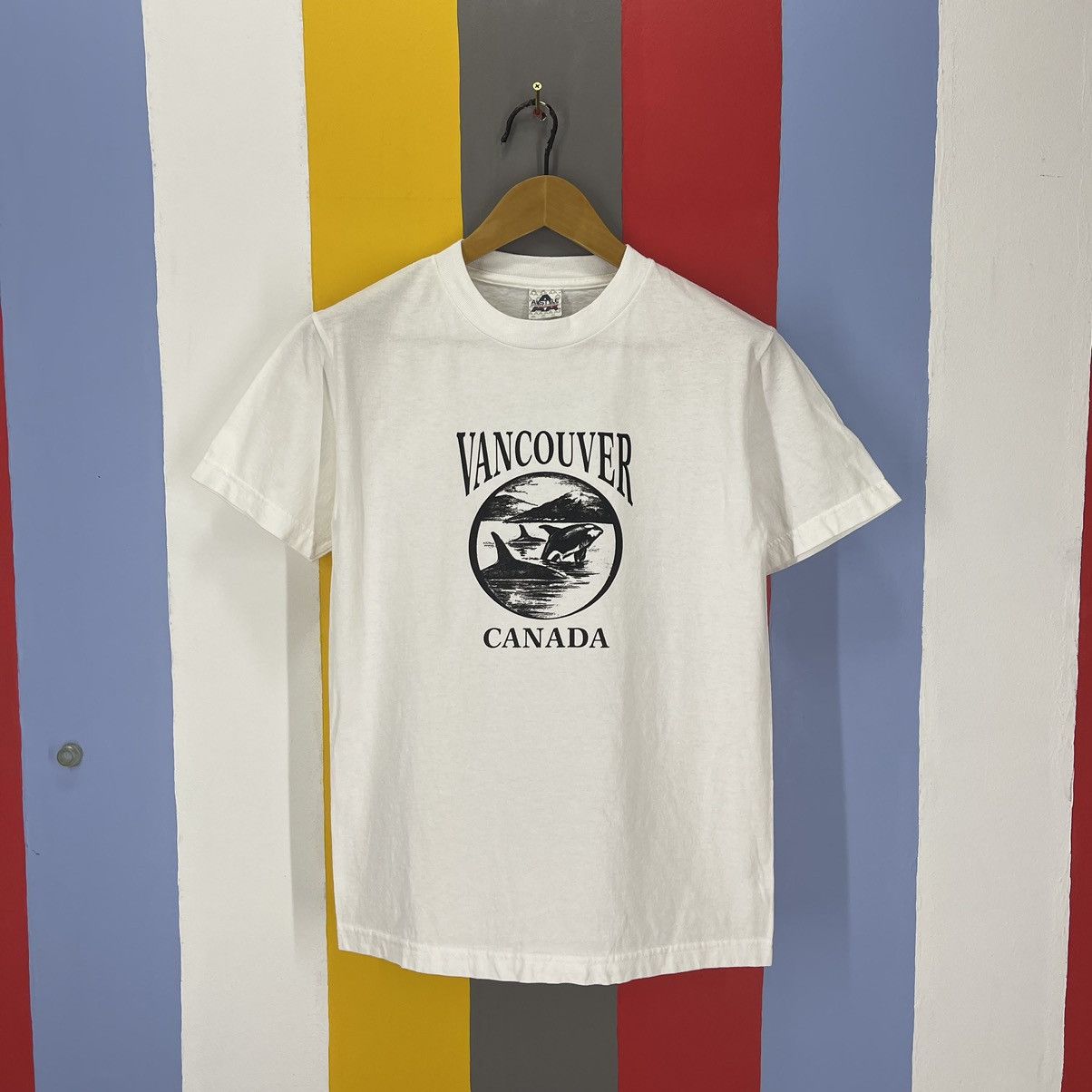 Alstyle Vintage VANCOUVER CANADA Crew Neck T Shirt #1747/07 Size US S / EU 44-46 / 1 - 1 Thumbnail