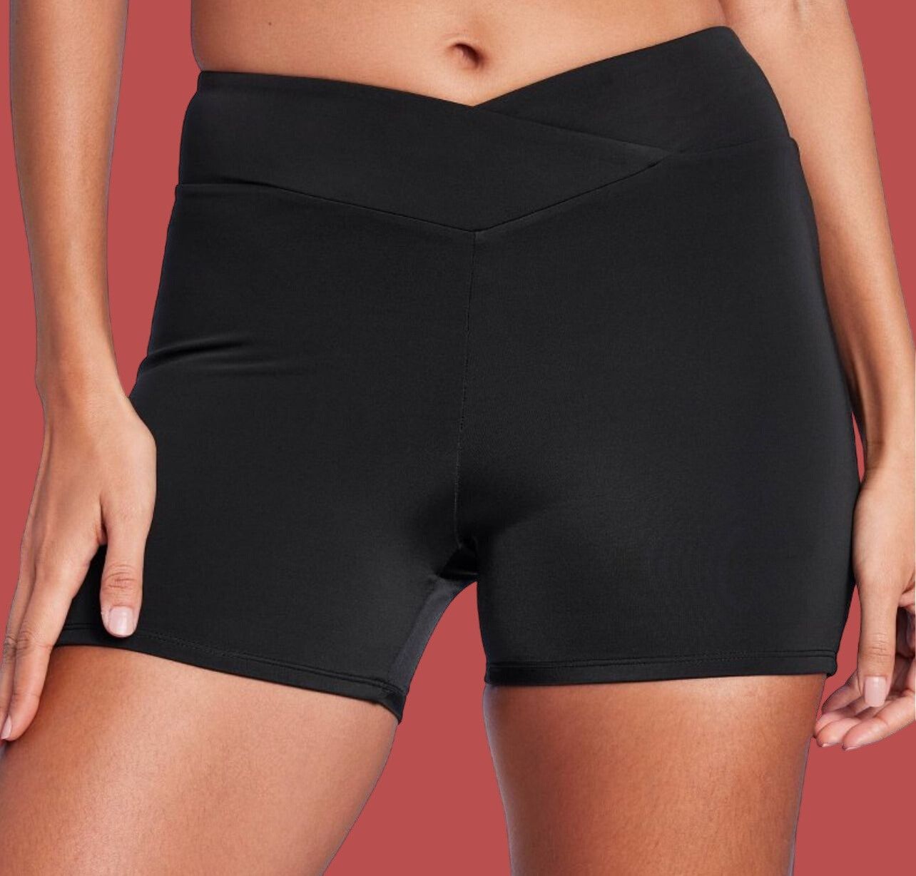 Other Shade & Shore - Women's High-Waist V-Front Shortie Bikini Bo Size ONE SIZE - 1 Thumbnail
