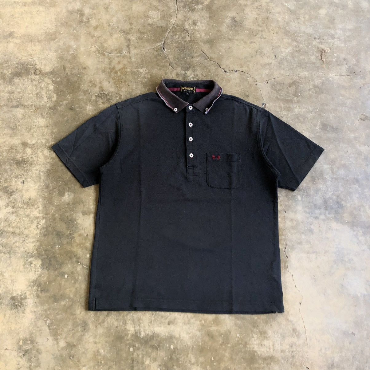 McGregor Vintage McGregor Pocket Logo Polo T-shirt Black Size US M / EU 48-50 / 2 - 1 Thumbnail