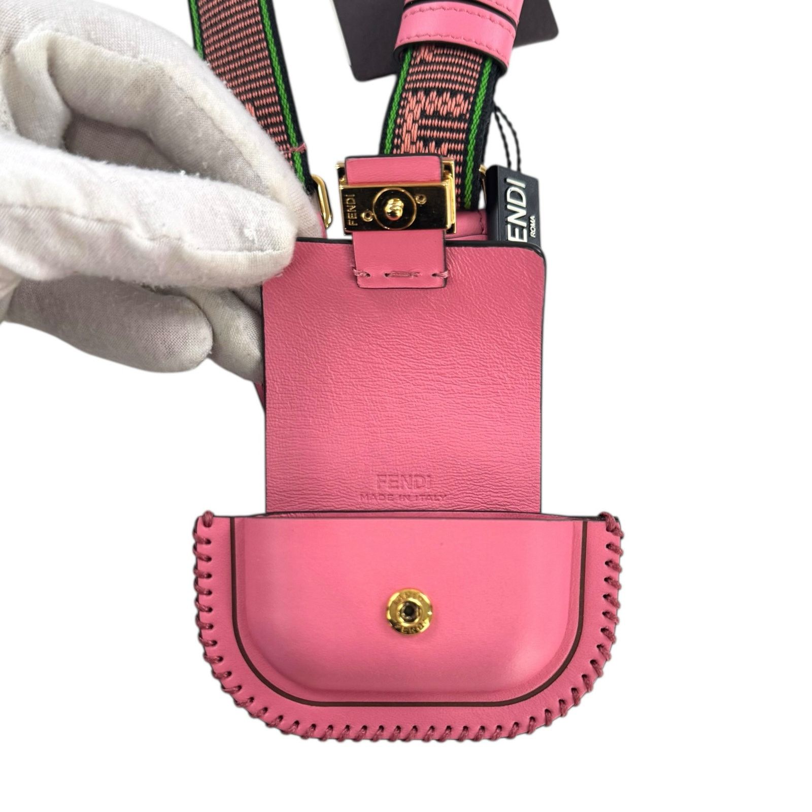 Fendi Fendi Pico Baguette Airpods Case Size ONE SIZE - 10 Thumbnail