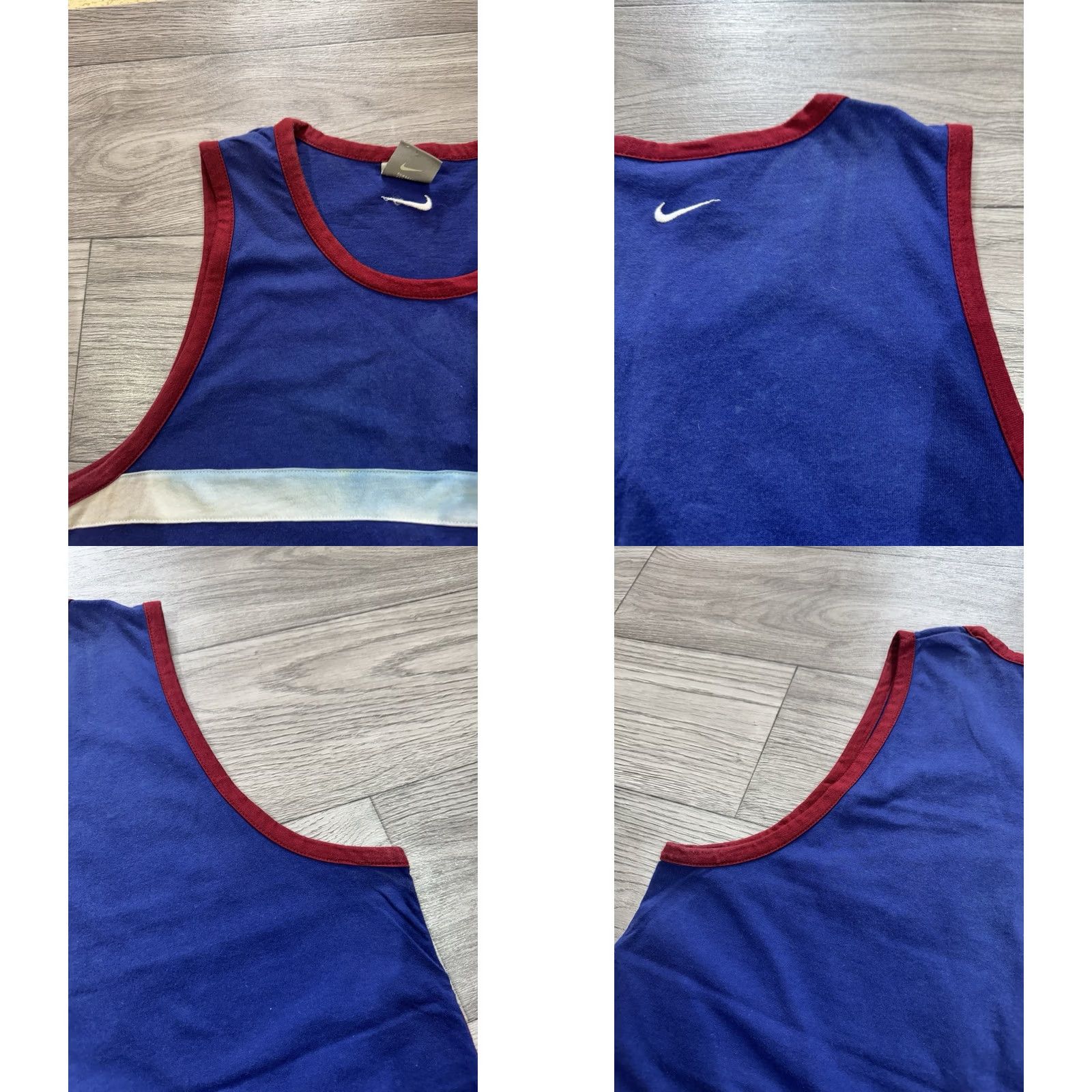 Nike VINTAGE Nike Tank Top Shirt Sleeveless USA Swoosh Navy XL Shirt Mens Blue USA 90s Size US XL / EU 56 / 4 - 9 Thumbnail