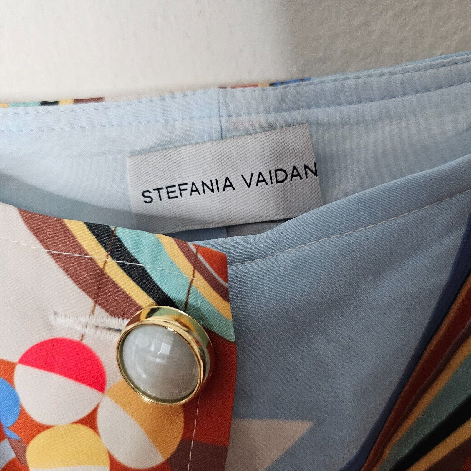 Other NWT Stefania Vaidani 60s Front Button Crop & Mini Skirt SM Size S / US 4 / IT 40 - 8 Thumbnail