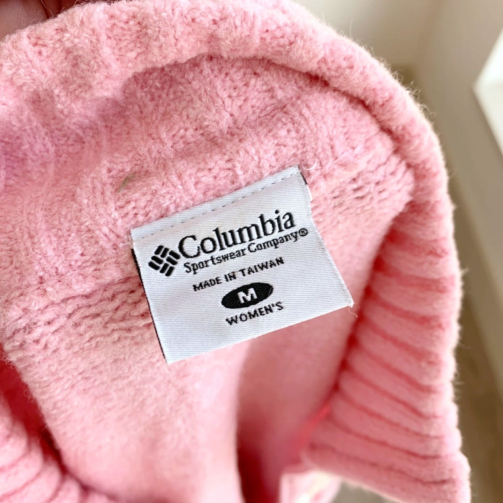 Vintage VINTAGE Columbia Quarter Zip Fair Isle Pink Wool Blend Sweater Womens Medium Size M / US 6-8 / IT 42-44 - 7 Thumbnail