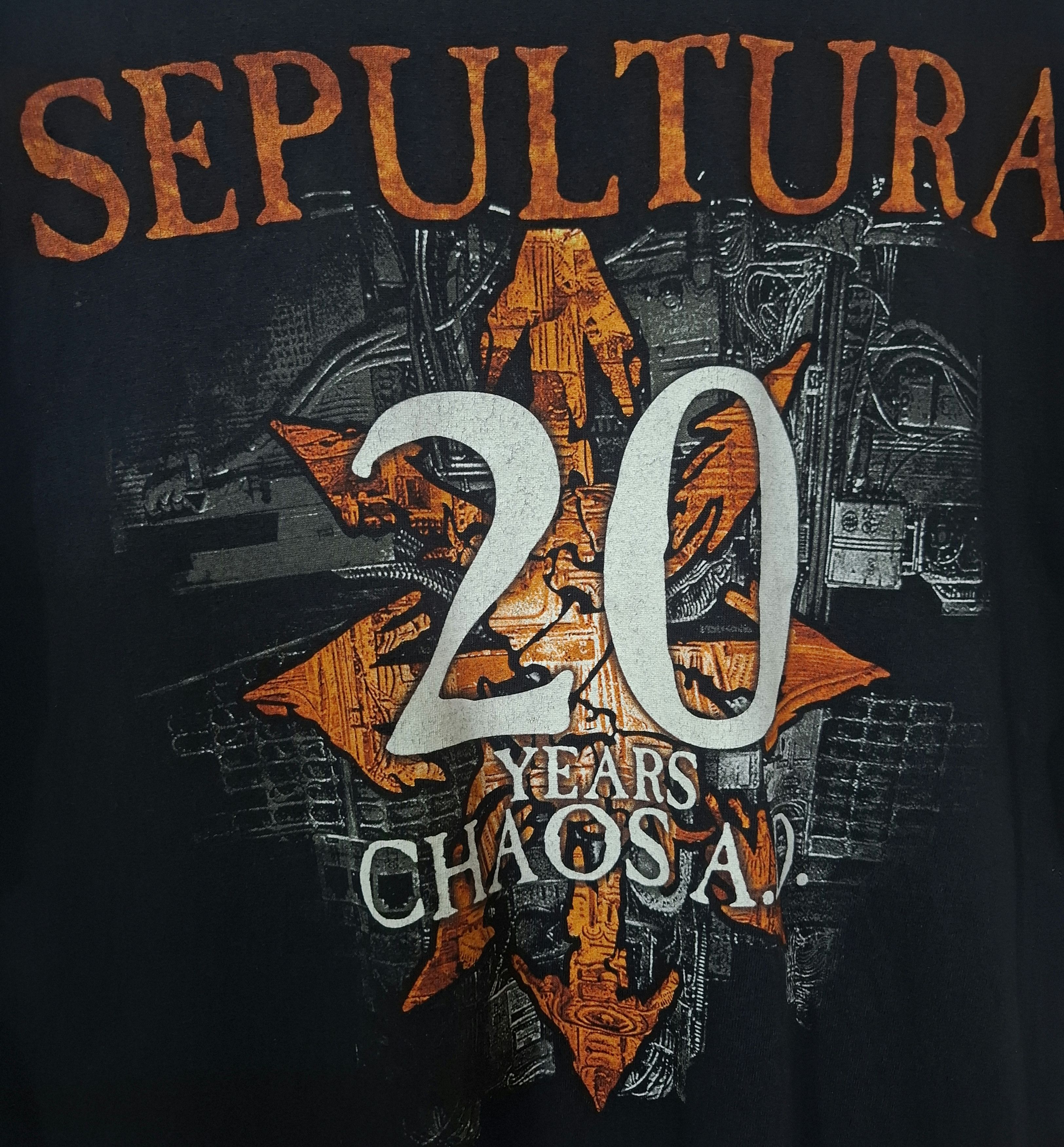 Vintage SEPULTURA Anniversary 20th CHAOS A.D. Size US L / EU 52-54 / 3 - 5 Thumbnail
