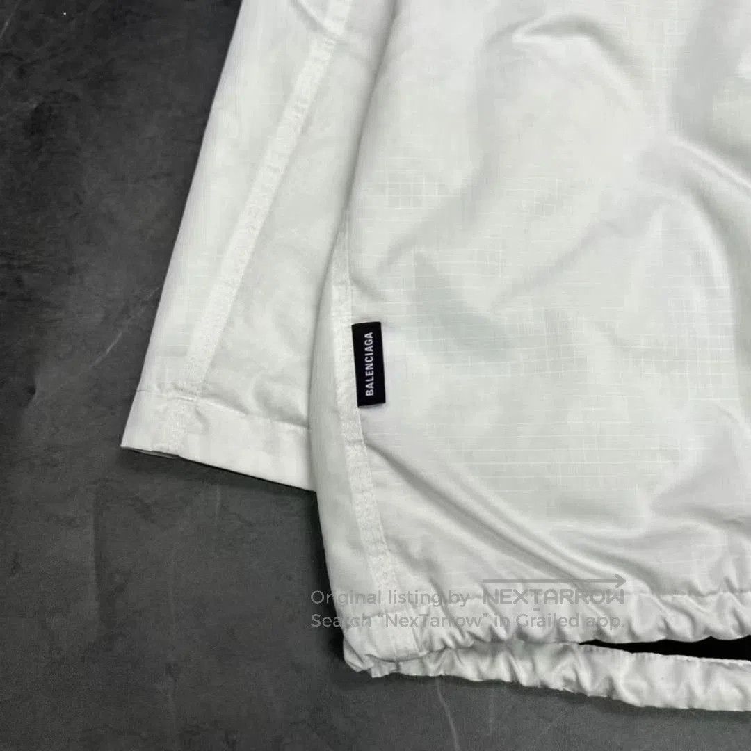 Balenciaga Balenciaga White Embroidered Logo Jacket. Size US L / EU 52-54 / 3 - 5 Thumbnail