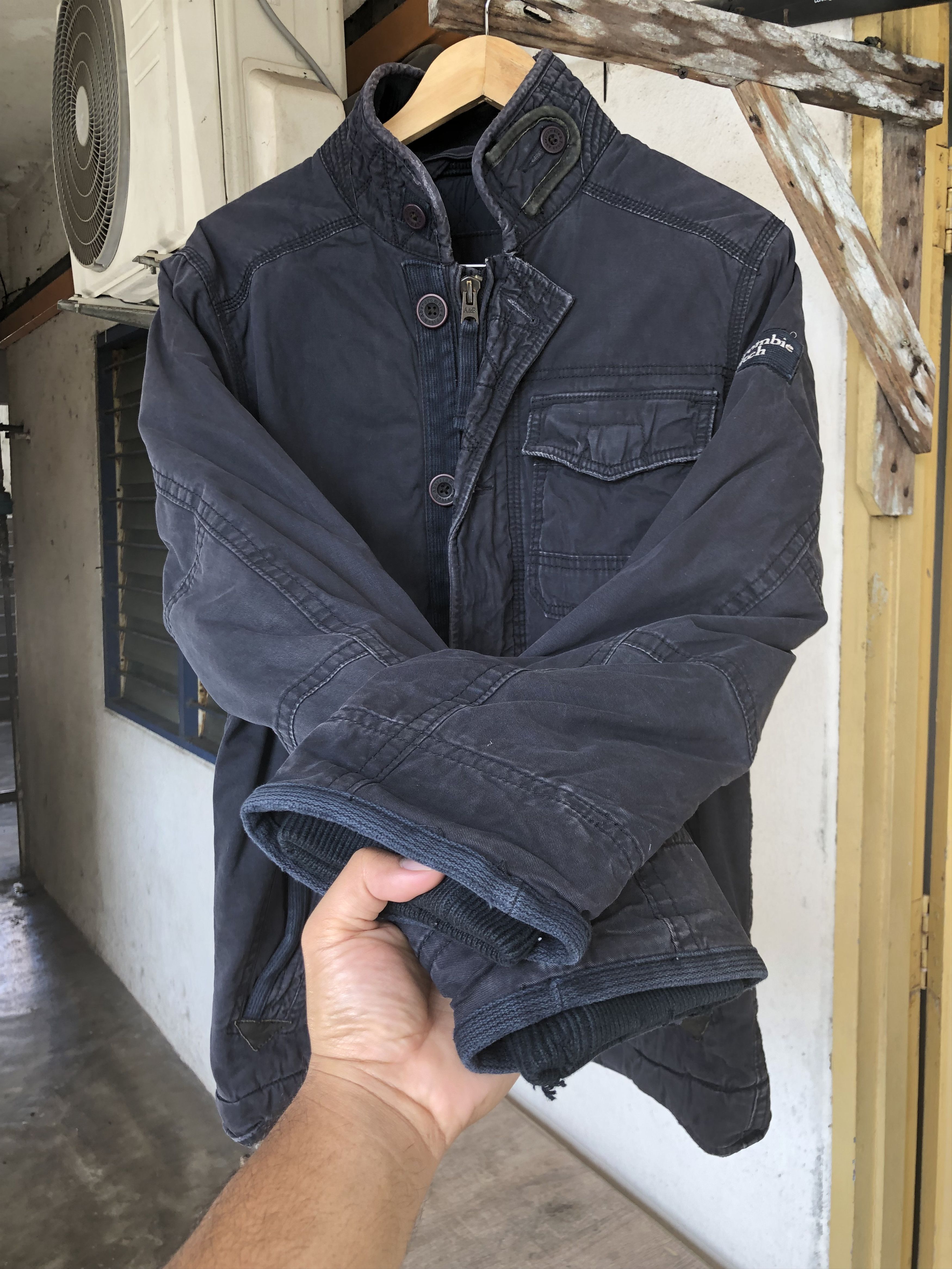 Abercrombie & Fitch Vintage Abercrombie M65 Faded Army Jacket Heavy Size US M / EU 48-50 / 2 - 7 Thumbnail