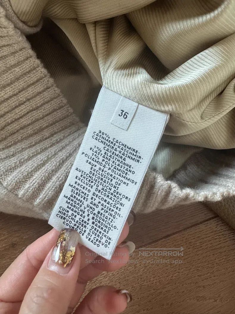 Hermes Hermes Leather and Cashmere Blended Jacket Size XS / US 0-2 / IT 36-38 - 5 Thumbnail