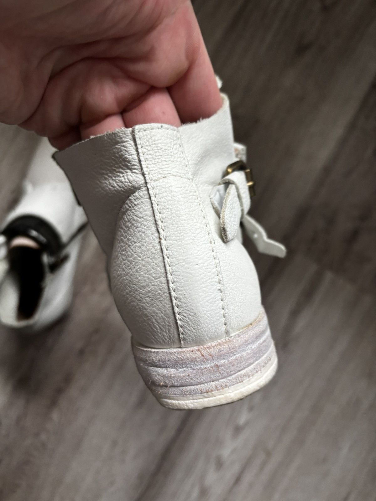 A.S.98 A.S.98 Airstep White Leather Zip Buckle Booties – US 6.5 Size US 6.5 / IT 36.5 - 17 Thumbnail