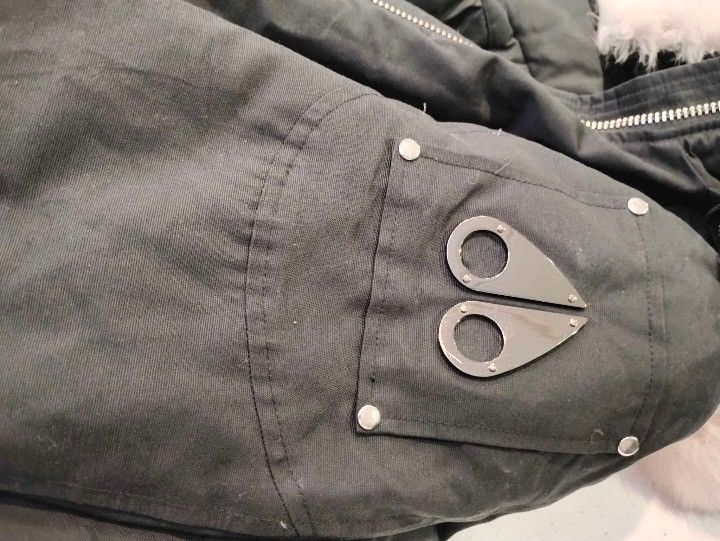Moose Knuckles Moose Knuckle Womens Black Bomber Luxury Jacket Size L / US 10 / IT 46 - 4 Thumbnail