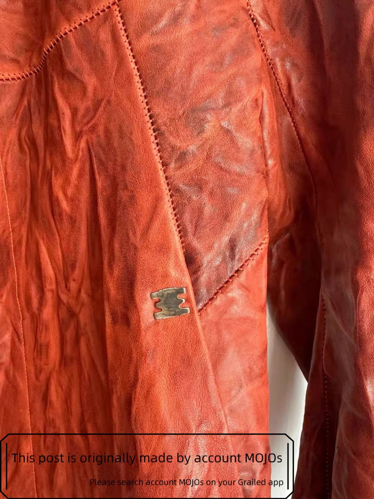 Isaac Sellam Experience Sz S Isaac Sellam Back Skeleton Zip Leather Jacket mojos1620 Size US S / EU 44-46 / 1 - 2 Thumbnail
