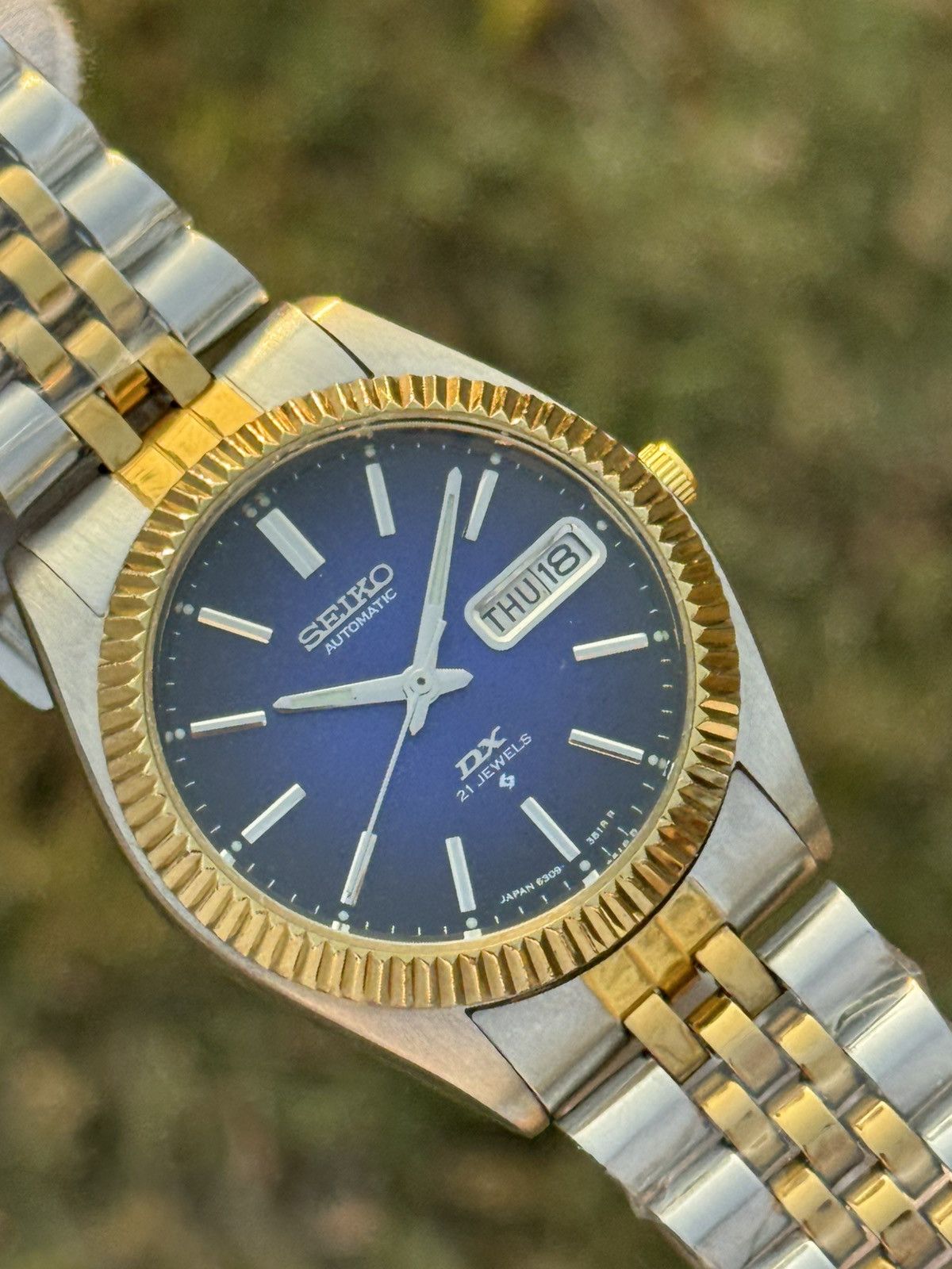 Seiko Seiko 5 DX Fluted Bezel Automatic 6309 Japanese mens Watch Size 36 - 17 Thumbnail