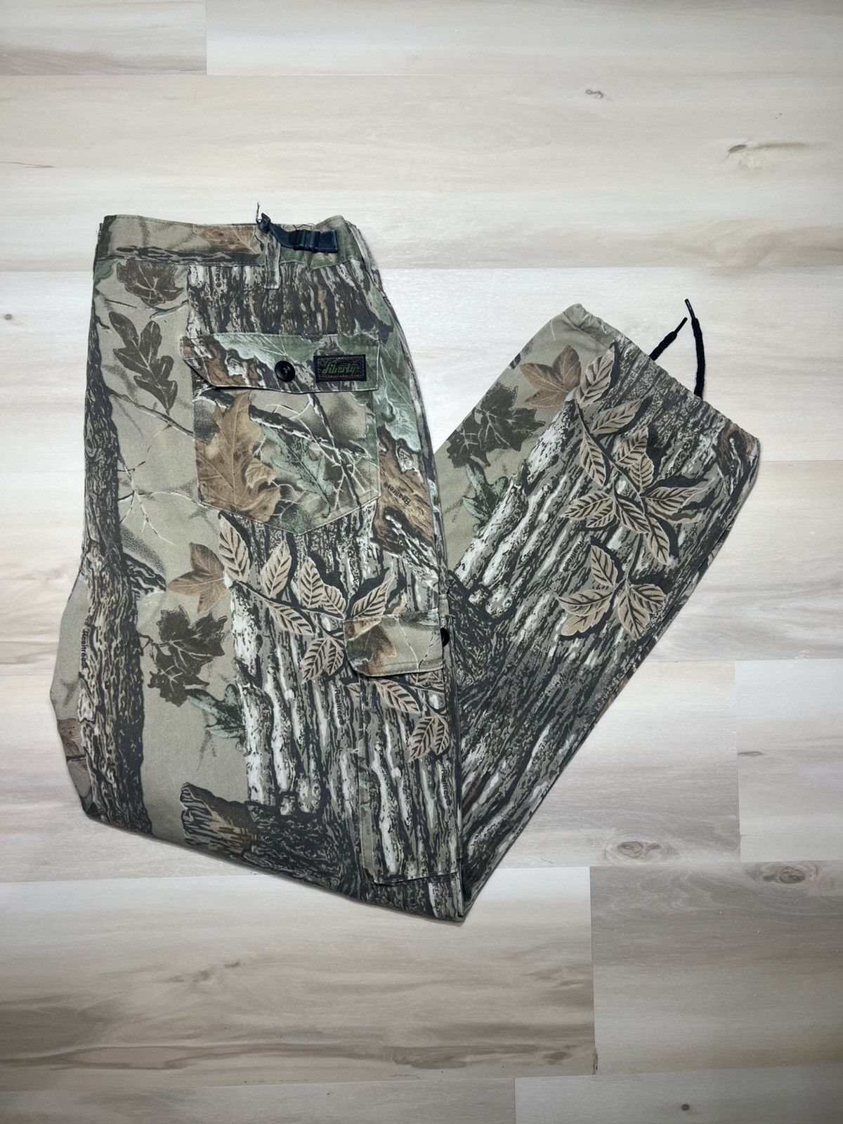 Realtree 90s y2k Liberty Hunting Camo cargo baggy drawstring ripstop Size US 34 / EU 50 - 1 Thumbnail