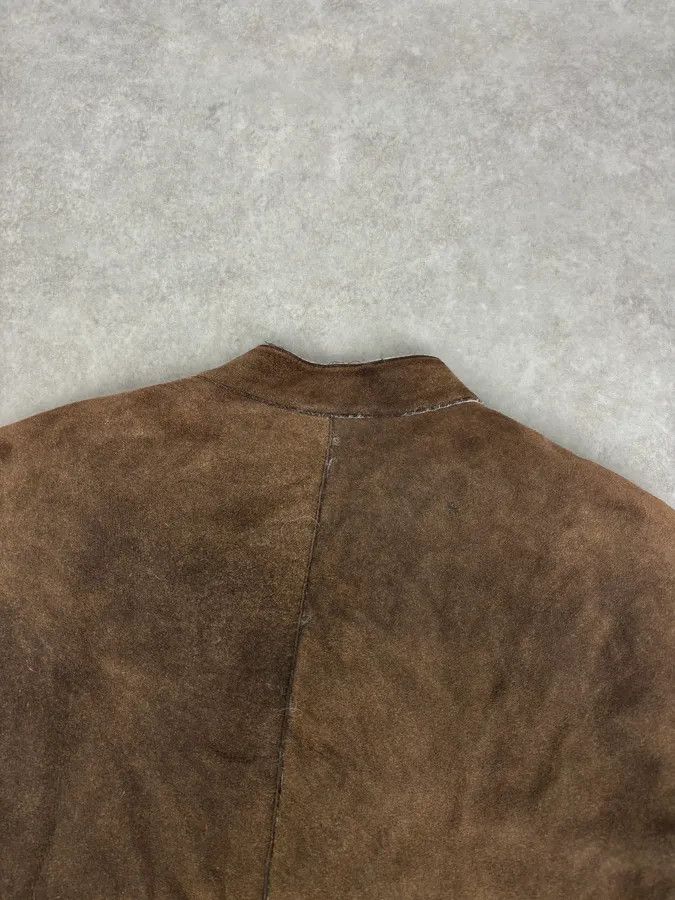 Emporio Armani AW2003 Emporio Armani Brown Beige Shearling Fur-Lined Leather Jacket Size US L / EU 52-54 / 3 - 6 Thumbnail