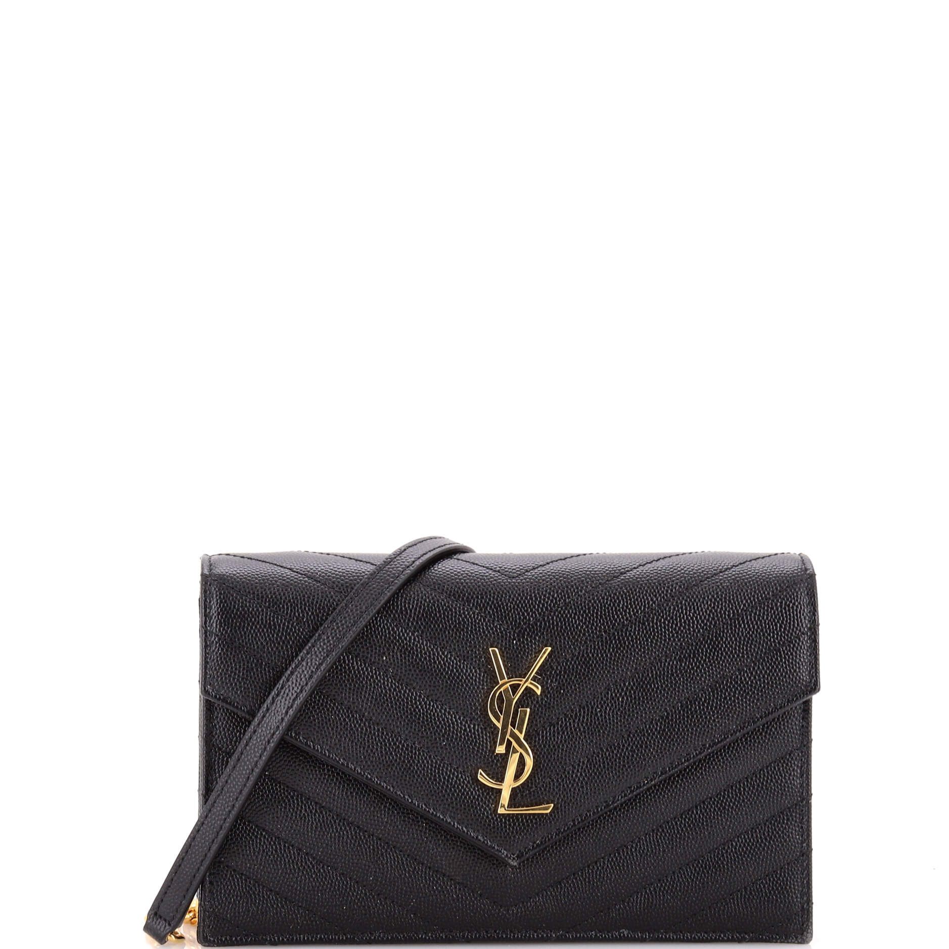 Saint Laurent Paris Classic Monogram Wallet on Chain Size ONE SIZE - 1 Thumbnail